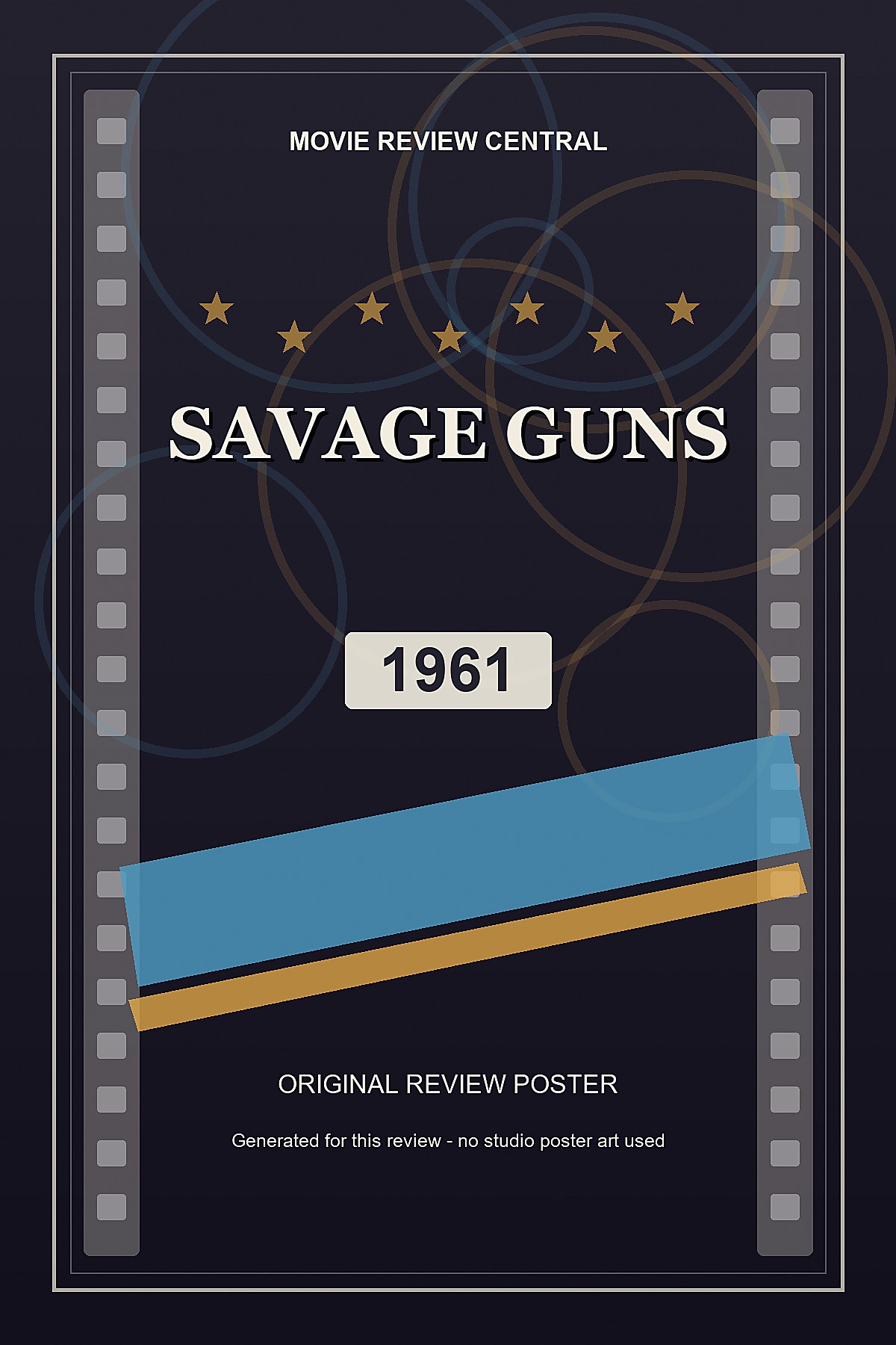 Savage Guns (1961) - original review poster Savage Guns (1961) - original review poster