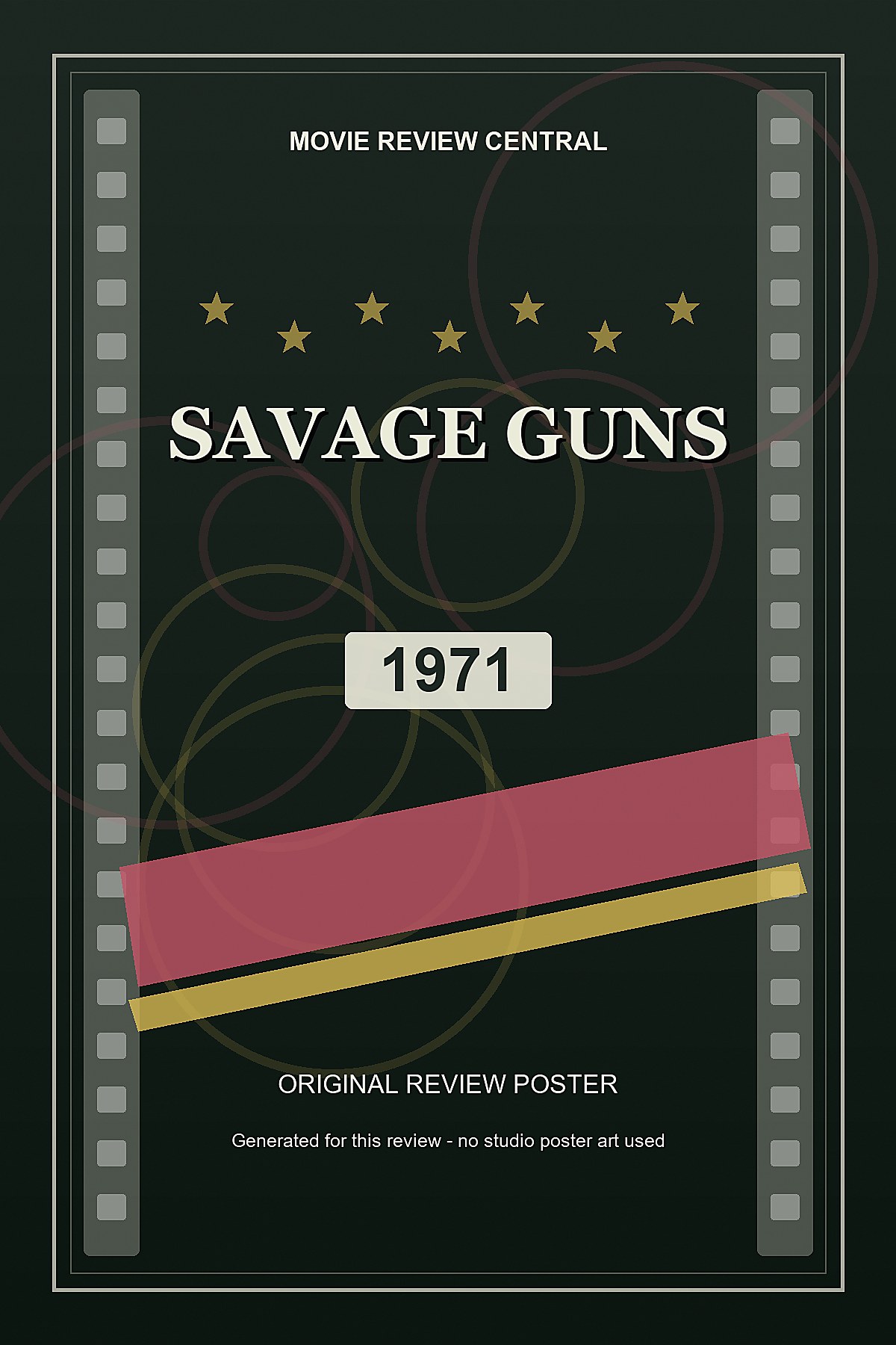Savage Guns (1971) - original review poster Savage Guns (1971) - original review poster