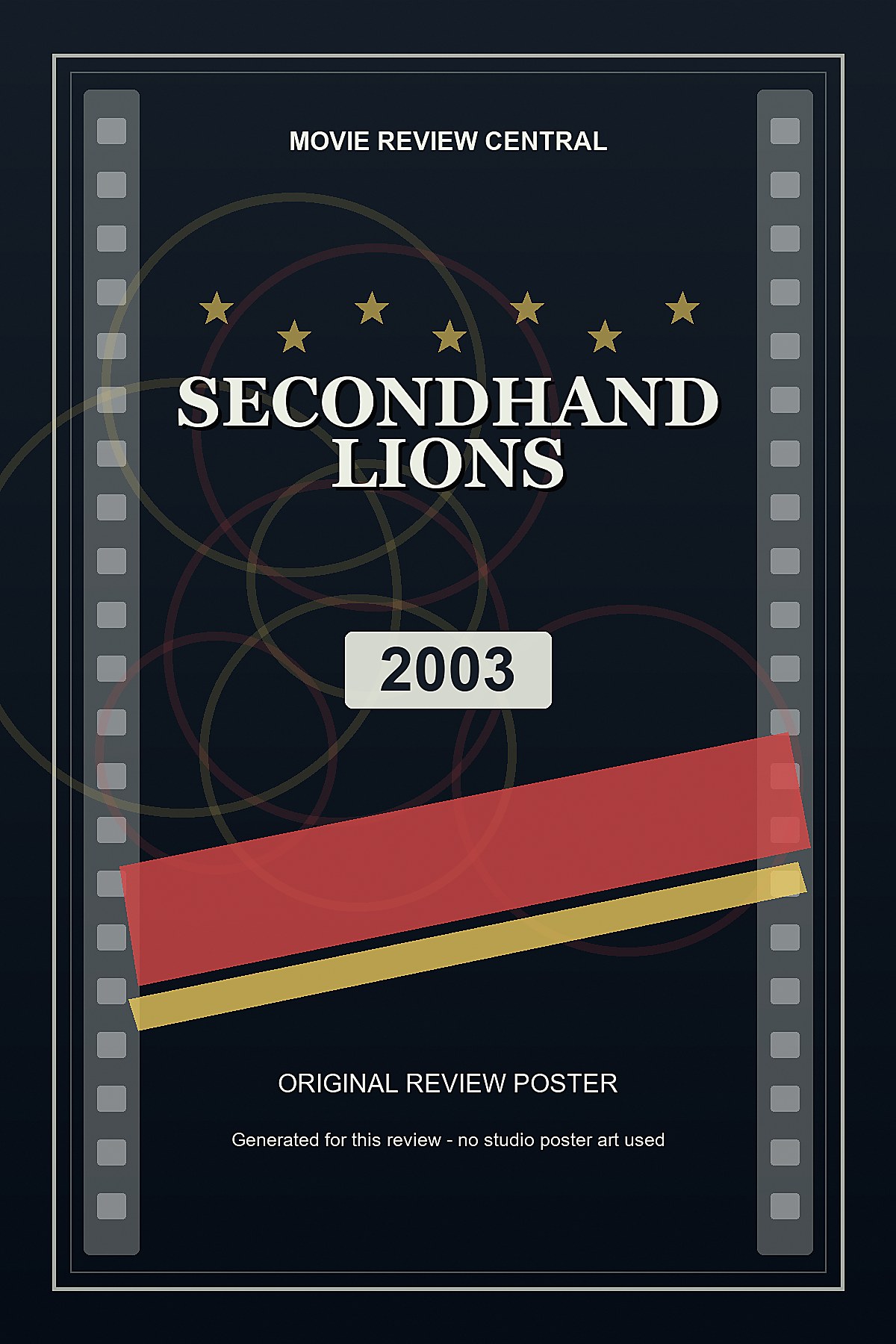 Secondhand Lions (2003) - original review poster Secondhand Lions (2003) - original review poster