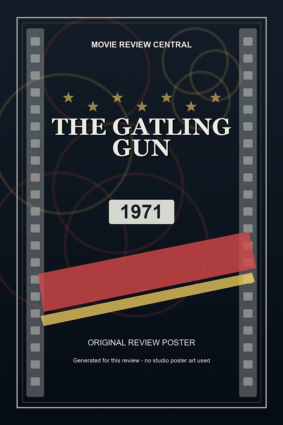 The Gatling Gun (1971) - original review poster The Gatling Gun (1971) - original review poster