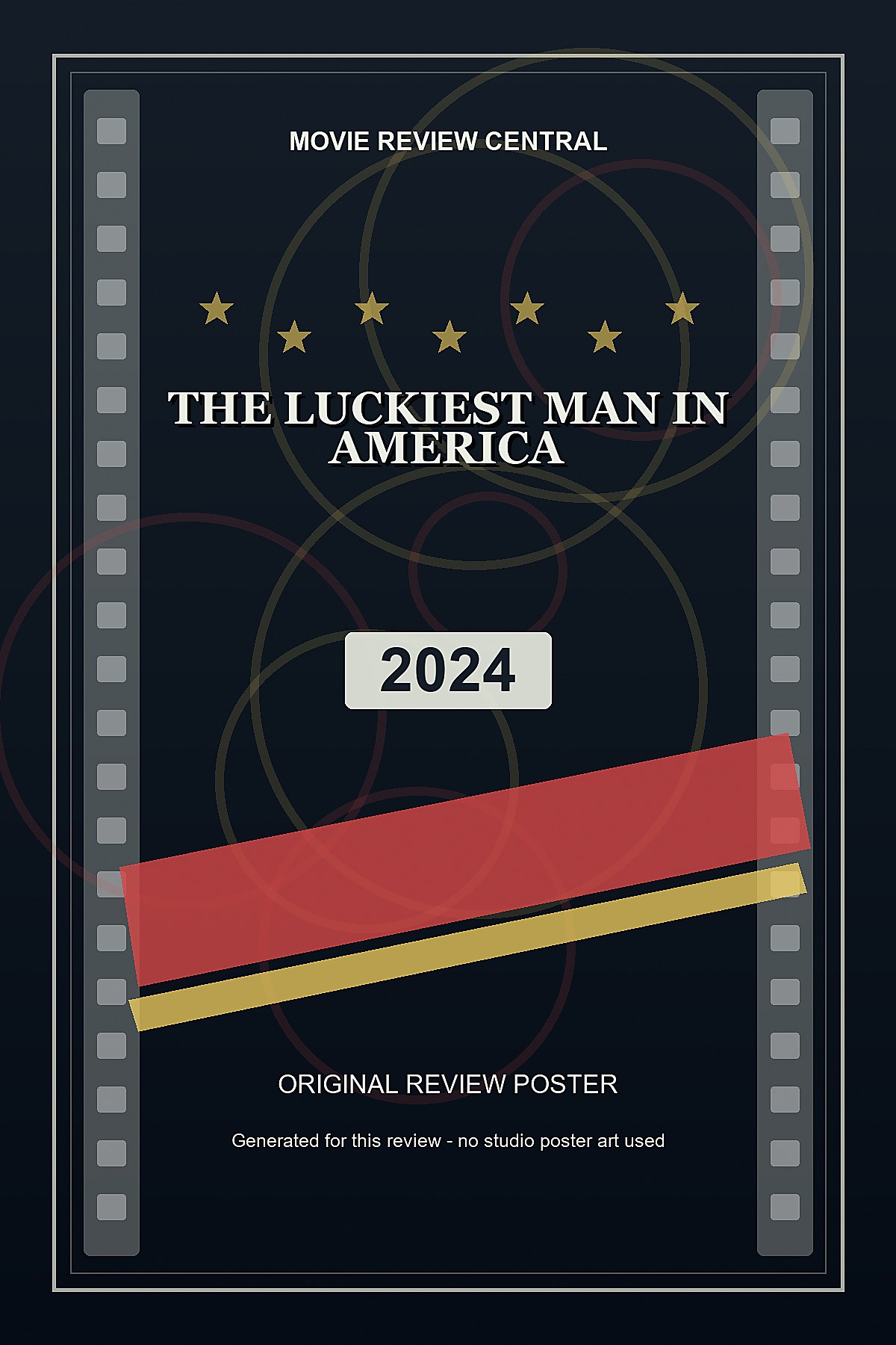 The Luckiest Man in America (2024) - original review poster