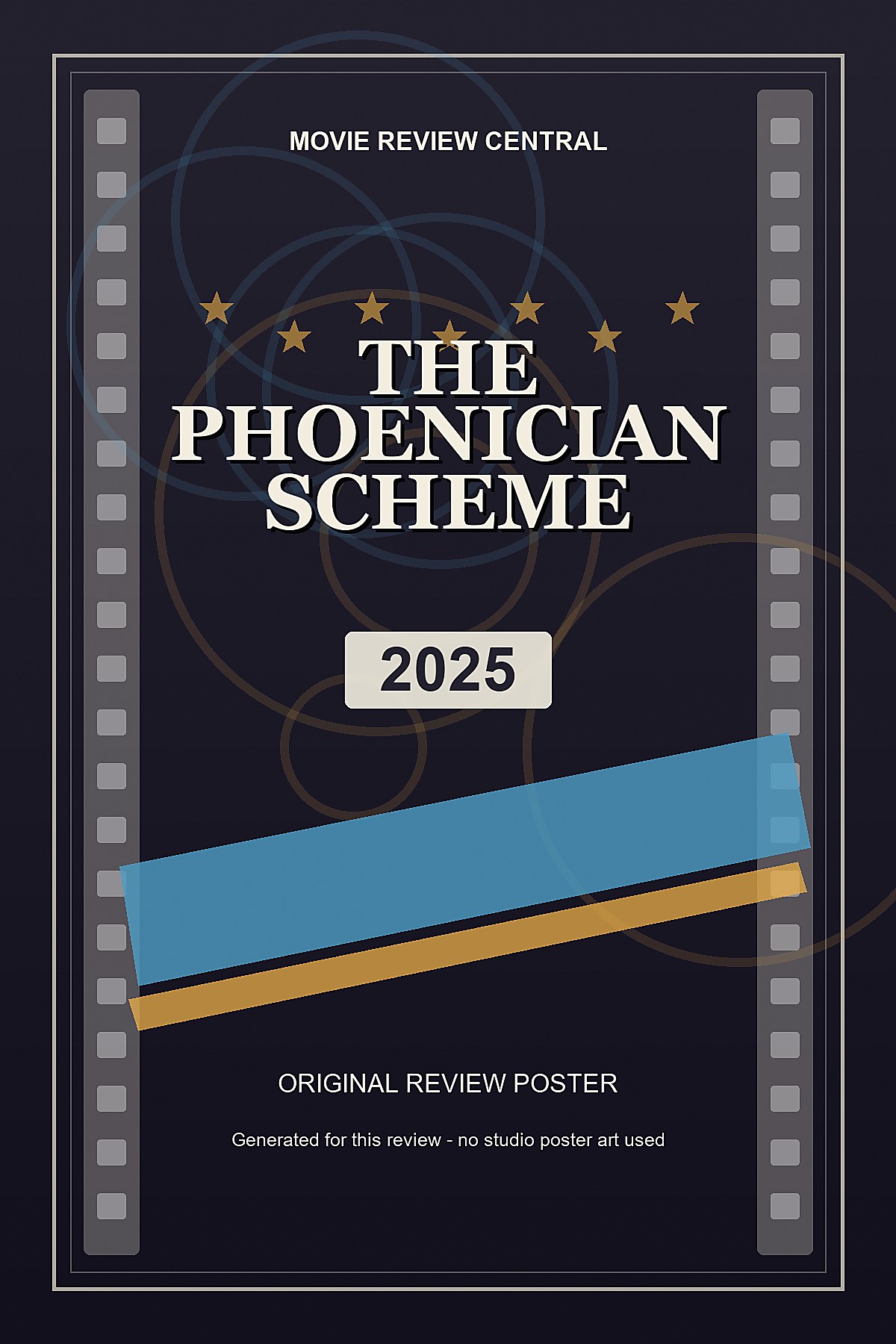 The Phoenician Scheme (2025) - original review poster The Phoenician Scheme (2025) - original review poster
