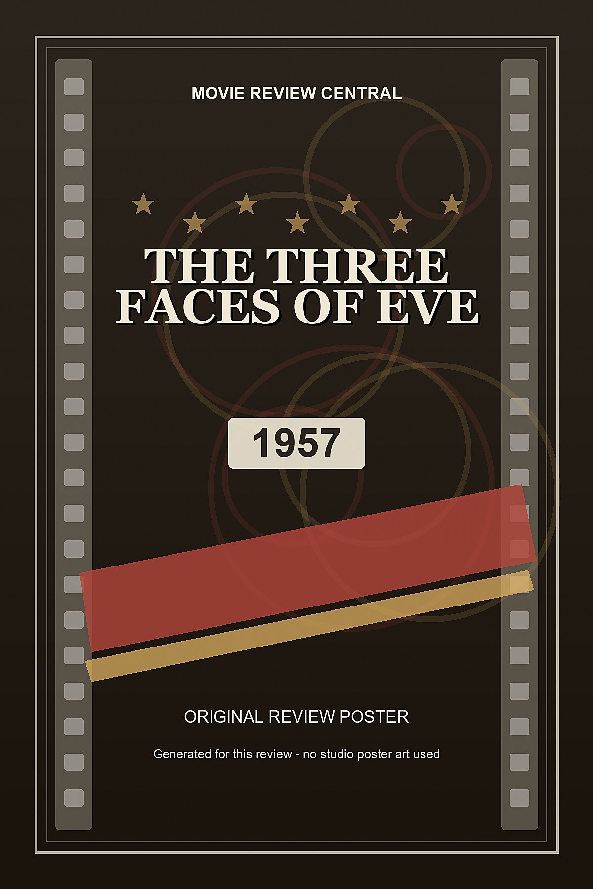 The Three Faces of Eve (1957) - original review poster The Three Faces of Eve (1957) - original review poster