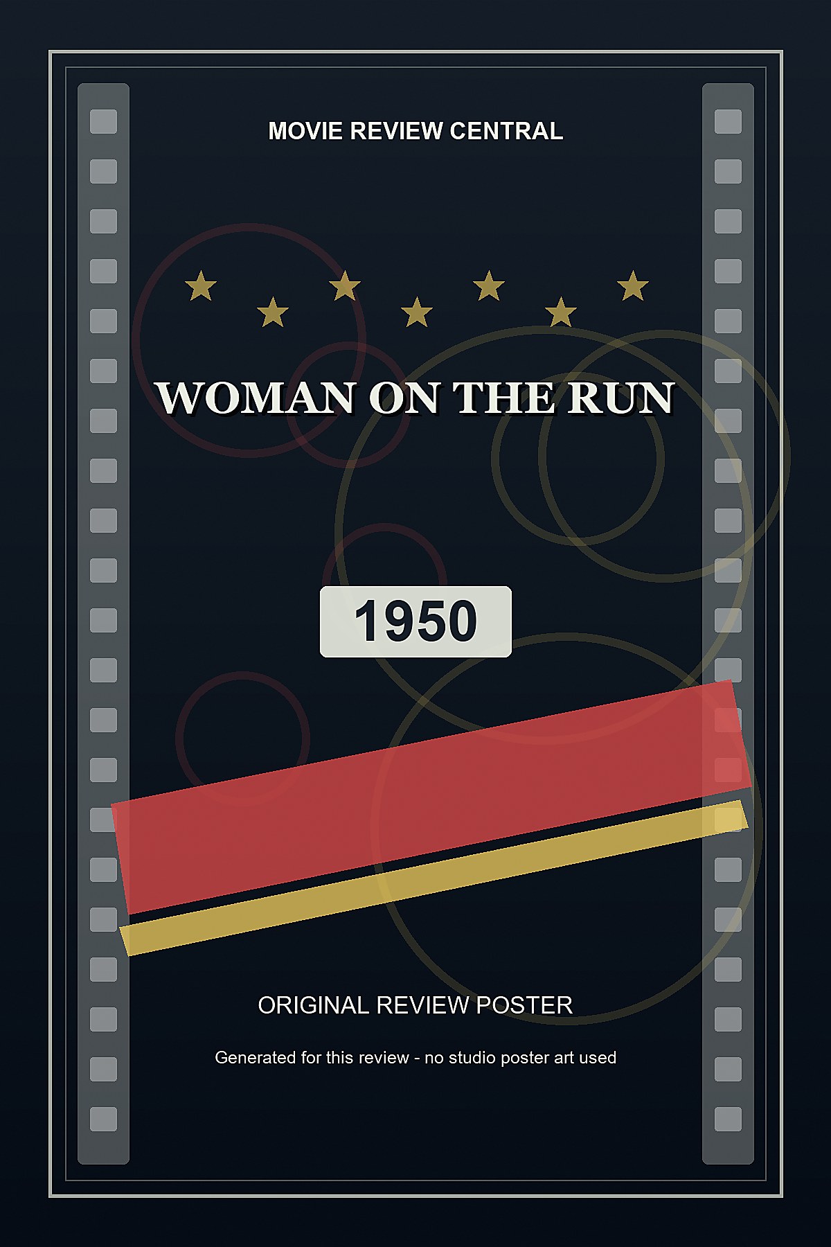 Woman on the Run (1950) - original review poster