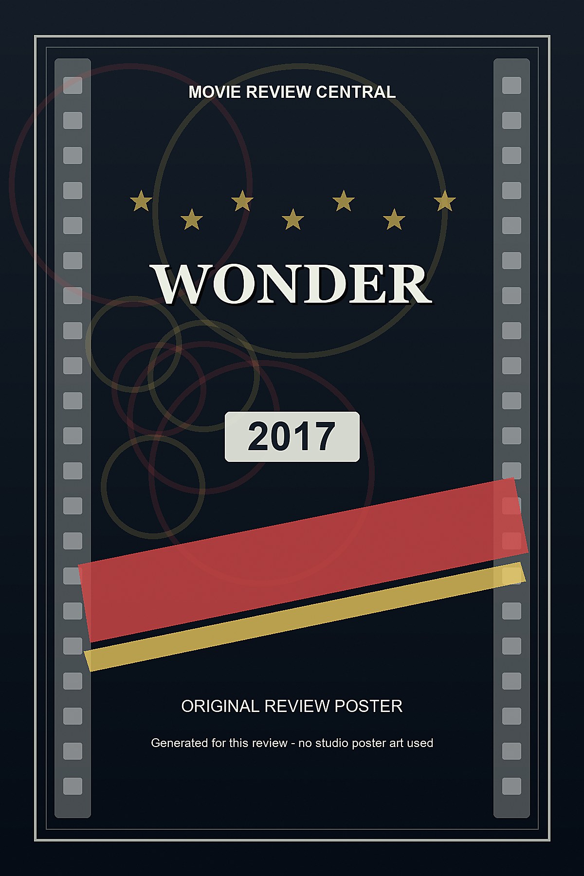 Wonder (2017) - original review poster Wonder (2017) - original review poster