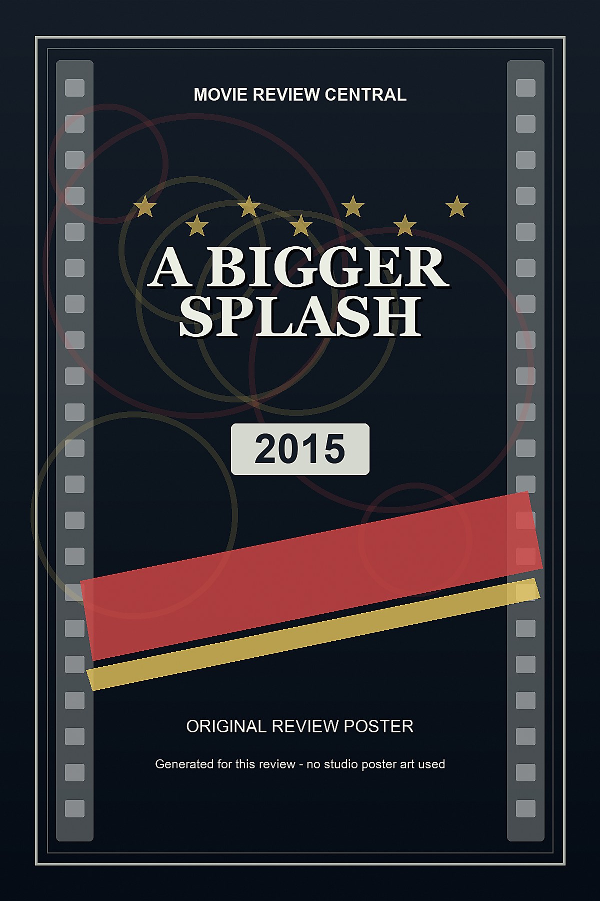 A Bigger Splash (2015) - original review poster