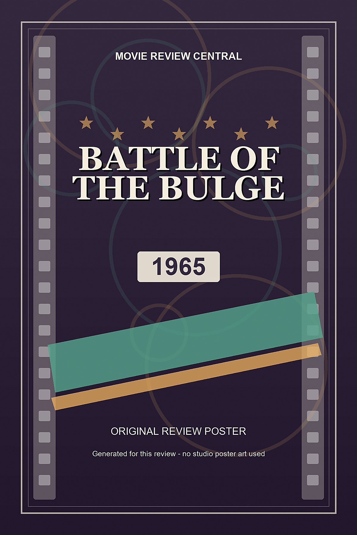 Battle of the Bulge (1965) - original review poster Battle of the Bulge (1965) - original review poster