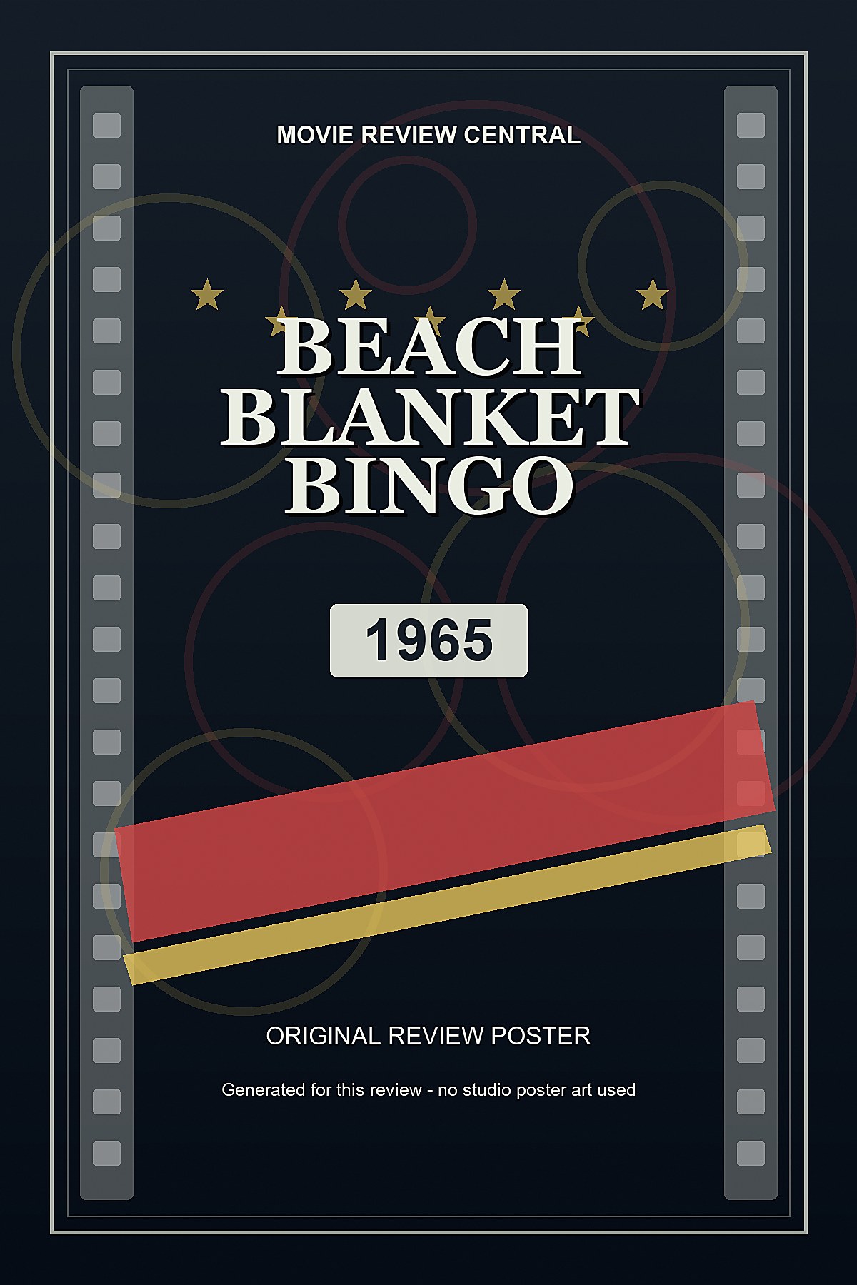 Beach Blanket Bingo (1965) - original review poster Beach Blanket Bingo (1965) - original review poster