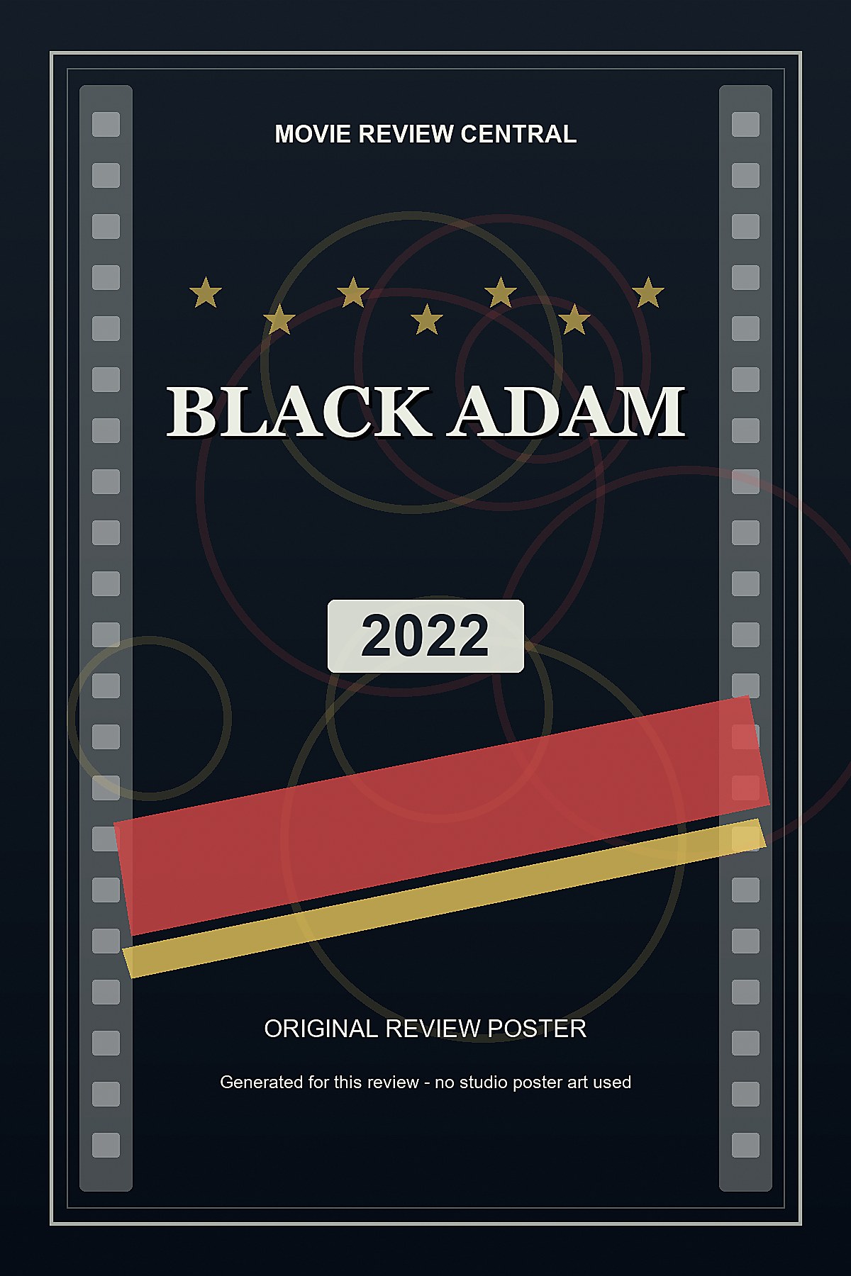 Black Adam (2022) - original review poster Black Adam (2022) - original review poster