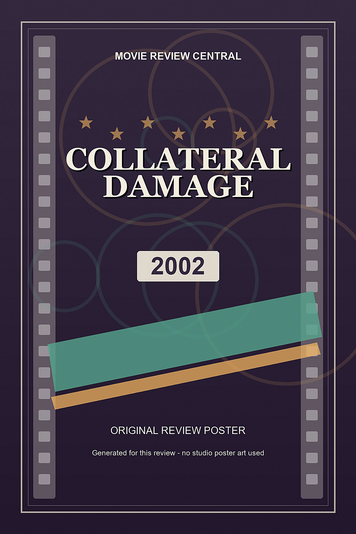 Collateral Damage (2002) - original review poster Collateral Damage (2002) - original review poster