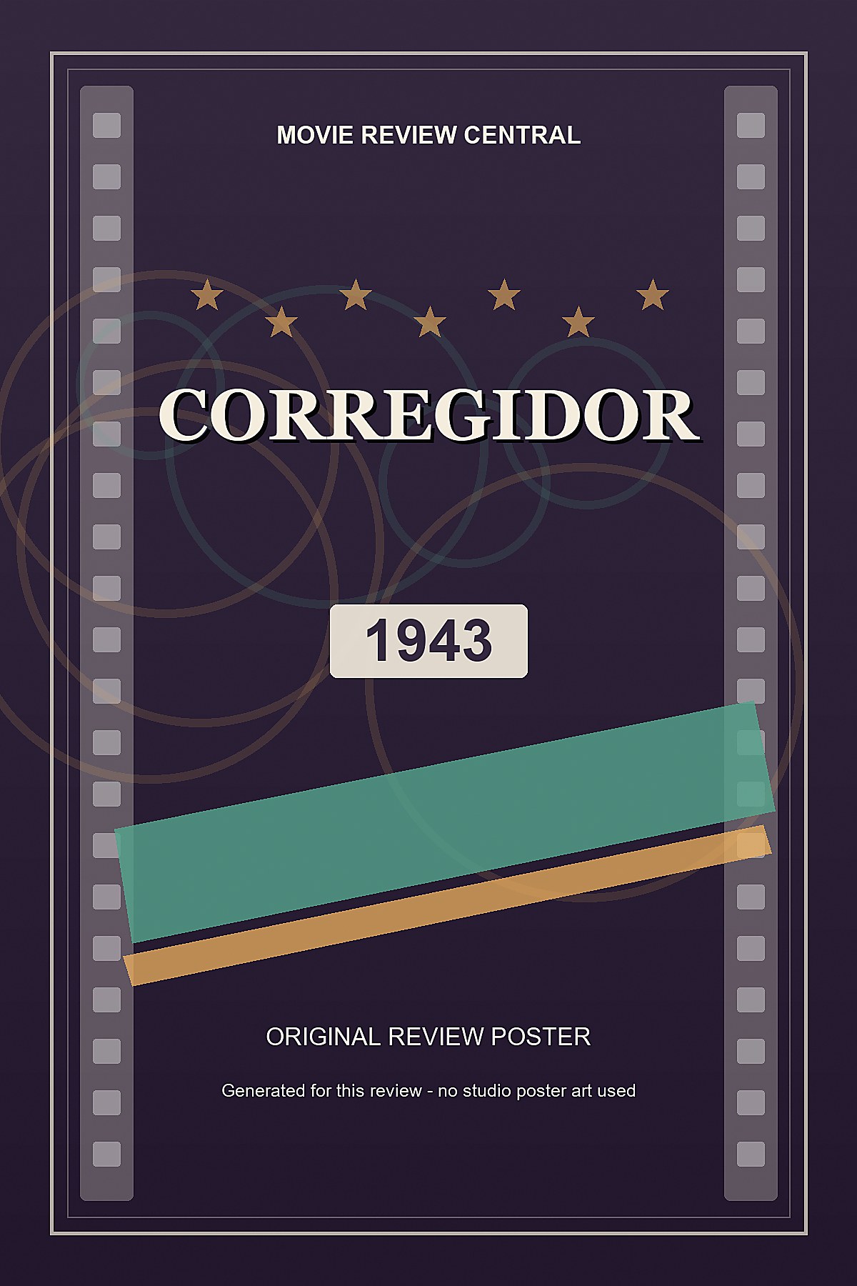 Corregidor (1943) - original review poster