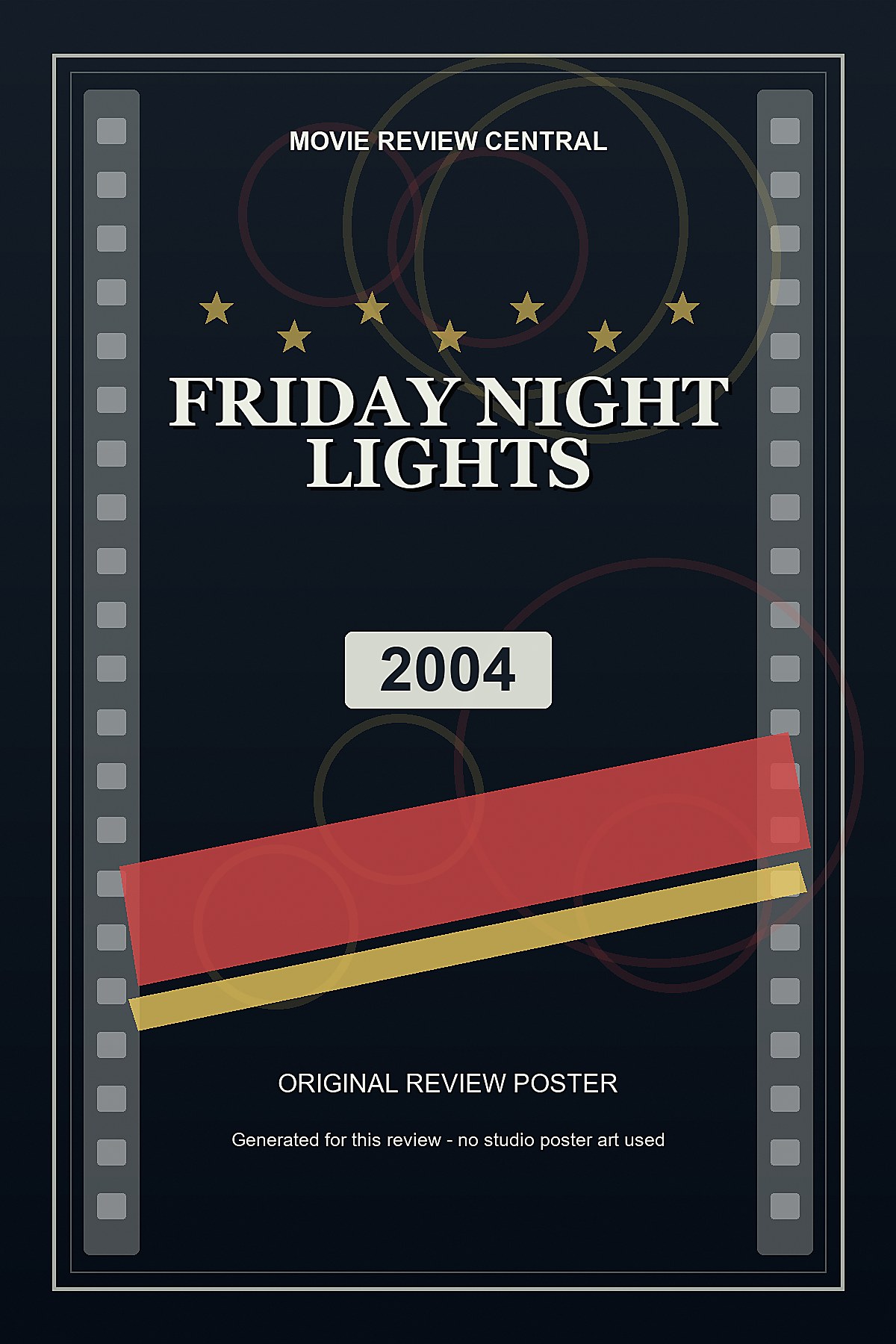 Friday Night Lights (2004) - original review poster Friday Night Lights (2004) - original review poster