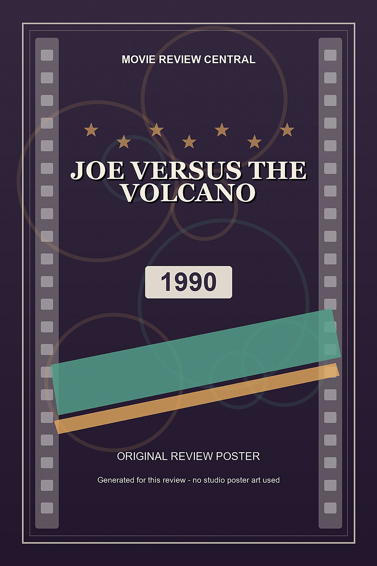 Joe Versus the Volcano (1990) - original review poster