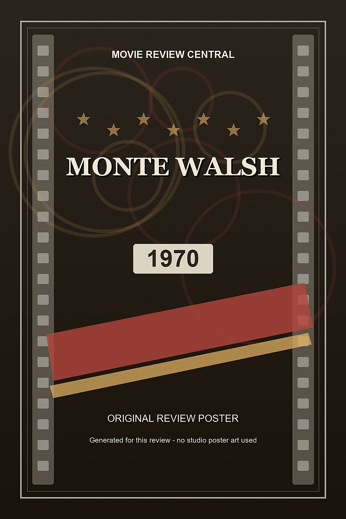 Monte Walsh (1970) - original review poster Monte Walsh (1970) - original review poster