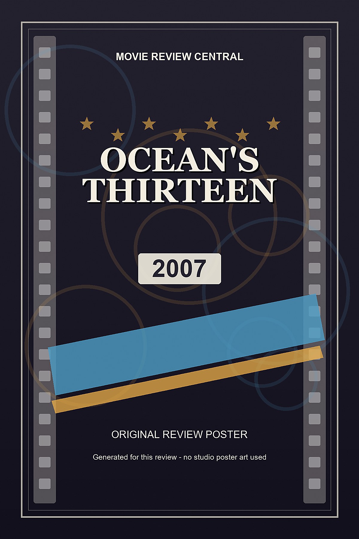 Ocean's Thirteen (2007) - original review poster