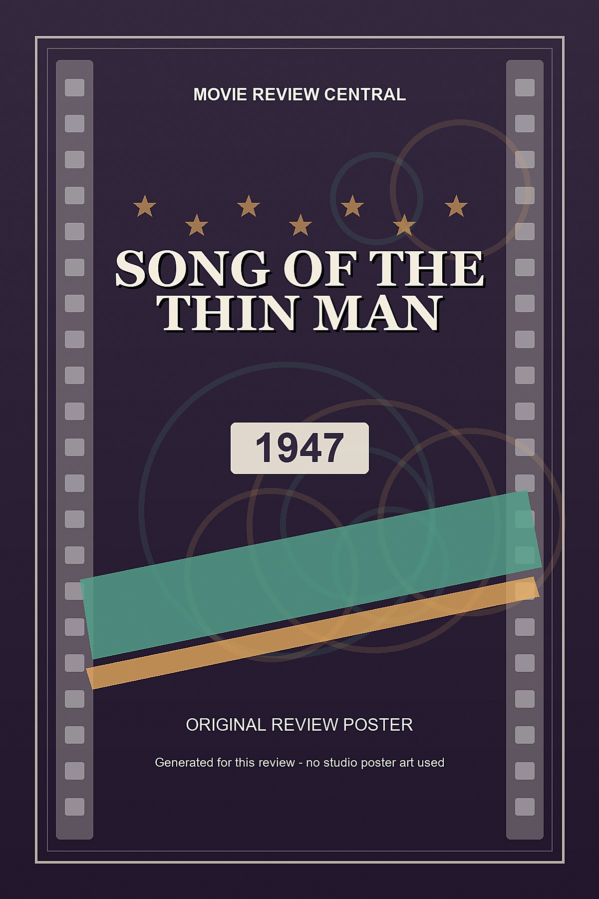 Song of the Thin Man (1947) - original review poster