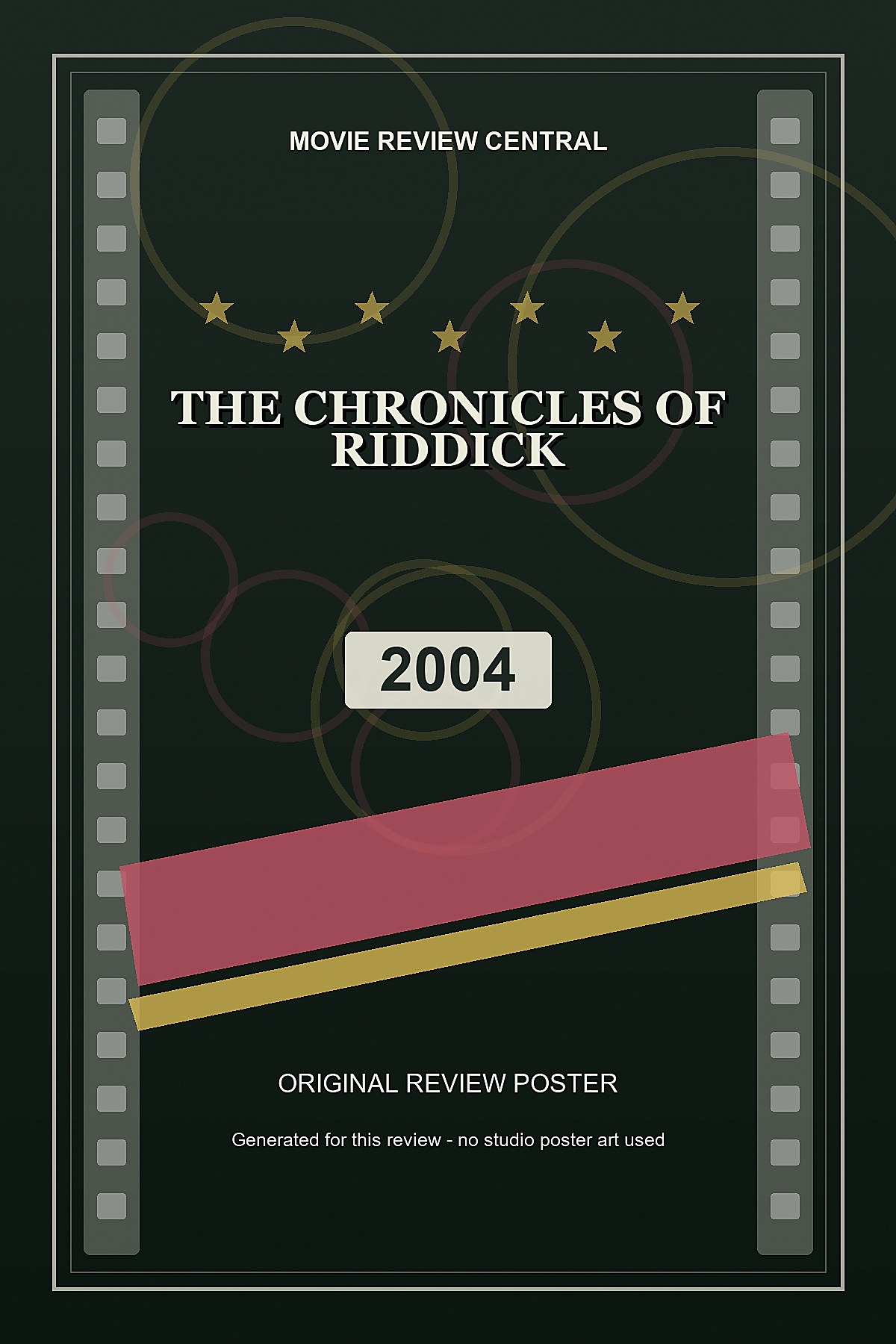 The Chronicles of Riddick (2004) - original review poster The Chronicles of Riddick (2004) - original review poster