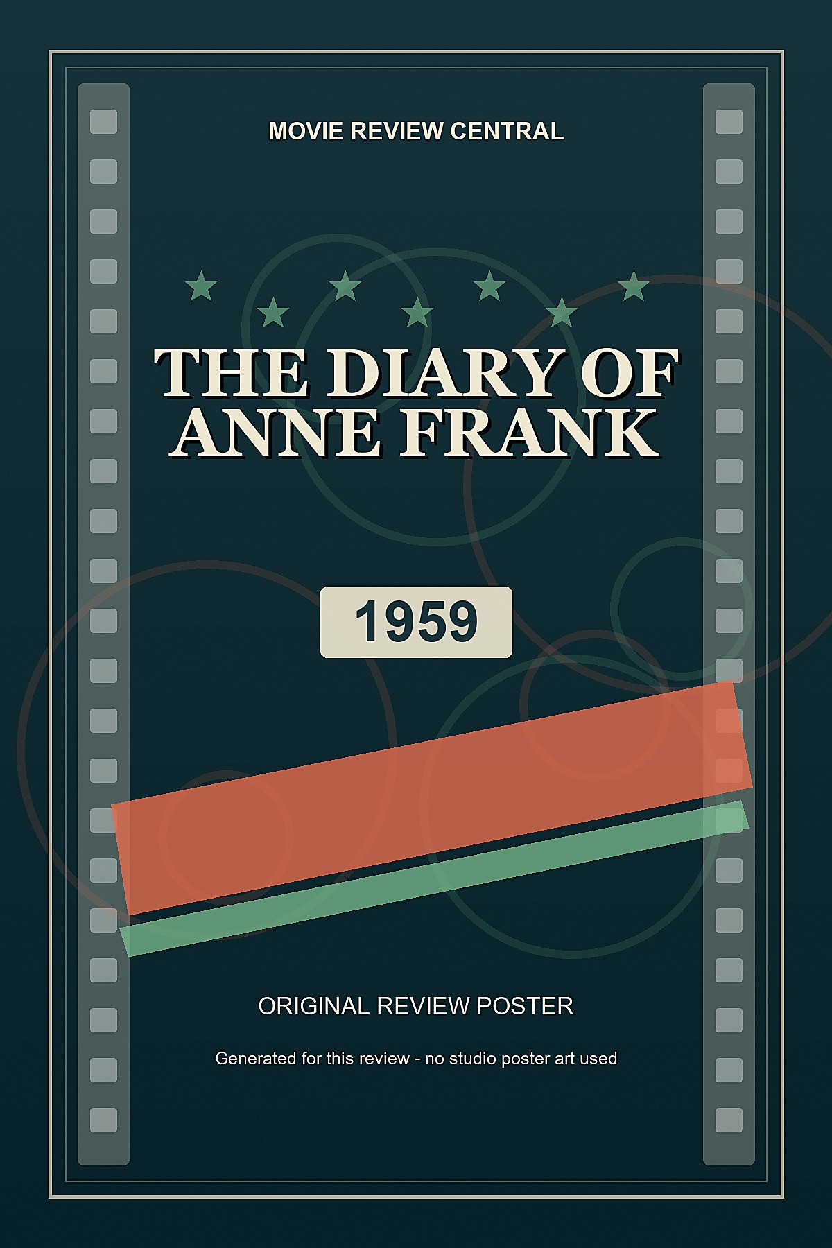 The Diary of Anne Frank (1959) - original review poster The Diary of Anne Frank (1959) - original review poster