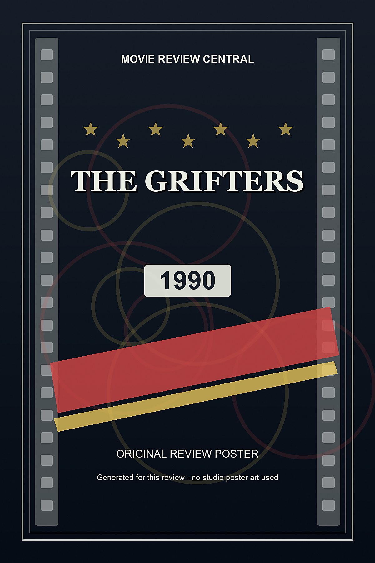 The Grifters (1990) - original review poster The Grifters (1990) - original review poster