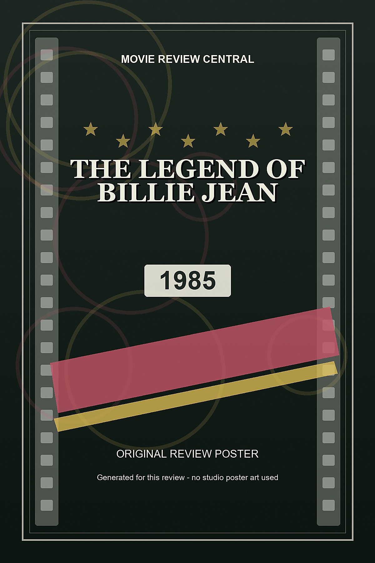The Legend of Billie Jean (1985) - original review poster The Legend of Billie Jean (1985) - original review poster