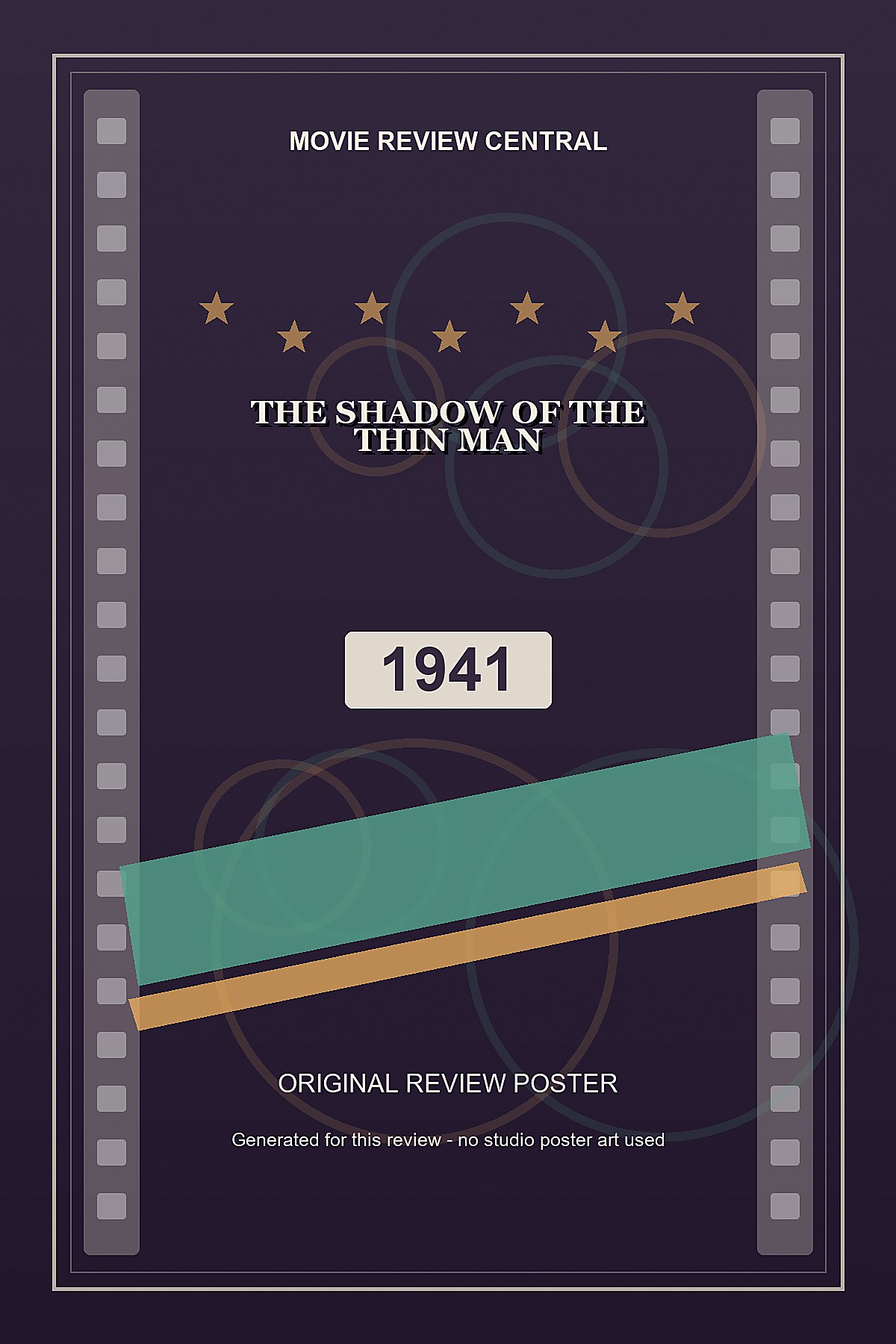The Shadow of the Thin Man (1941) - original review poster