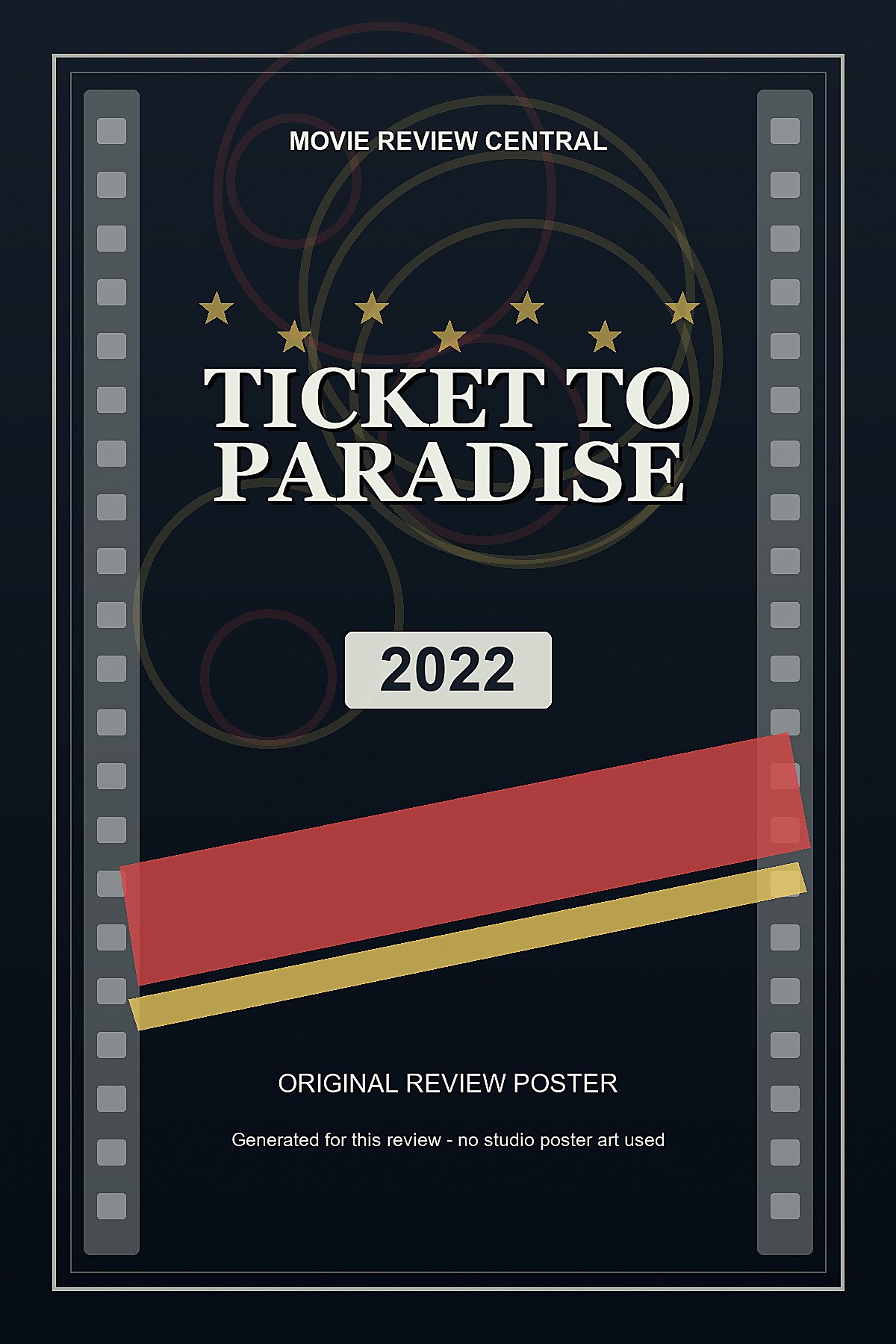 Ticket to Paradise (2022) - original review poster Ticket to Paradise (2022) - original review poster