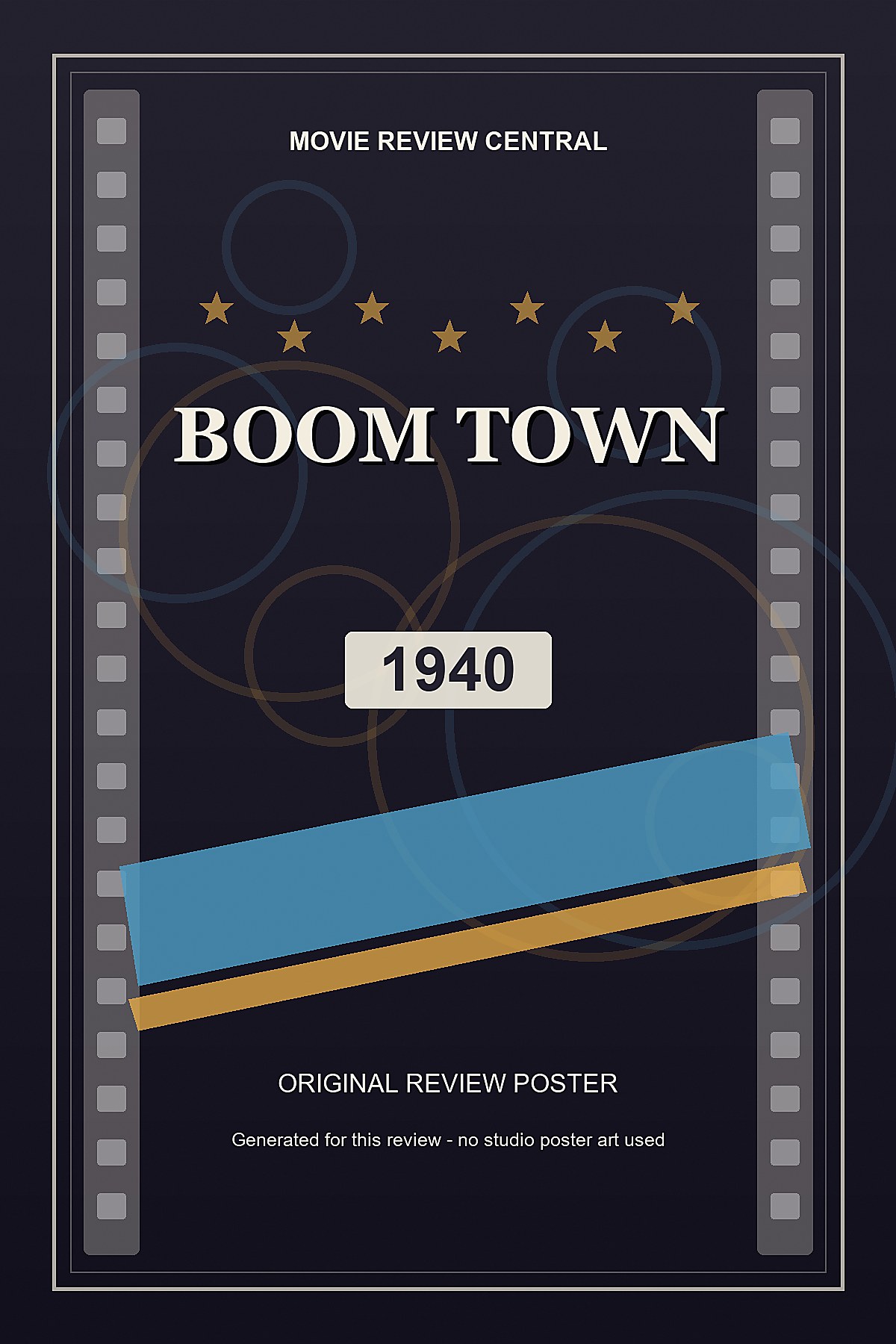 Boom Town (1940) - original review poster Boom Town (1940) - original review poster