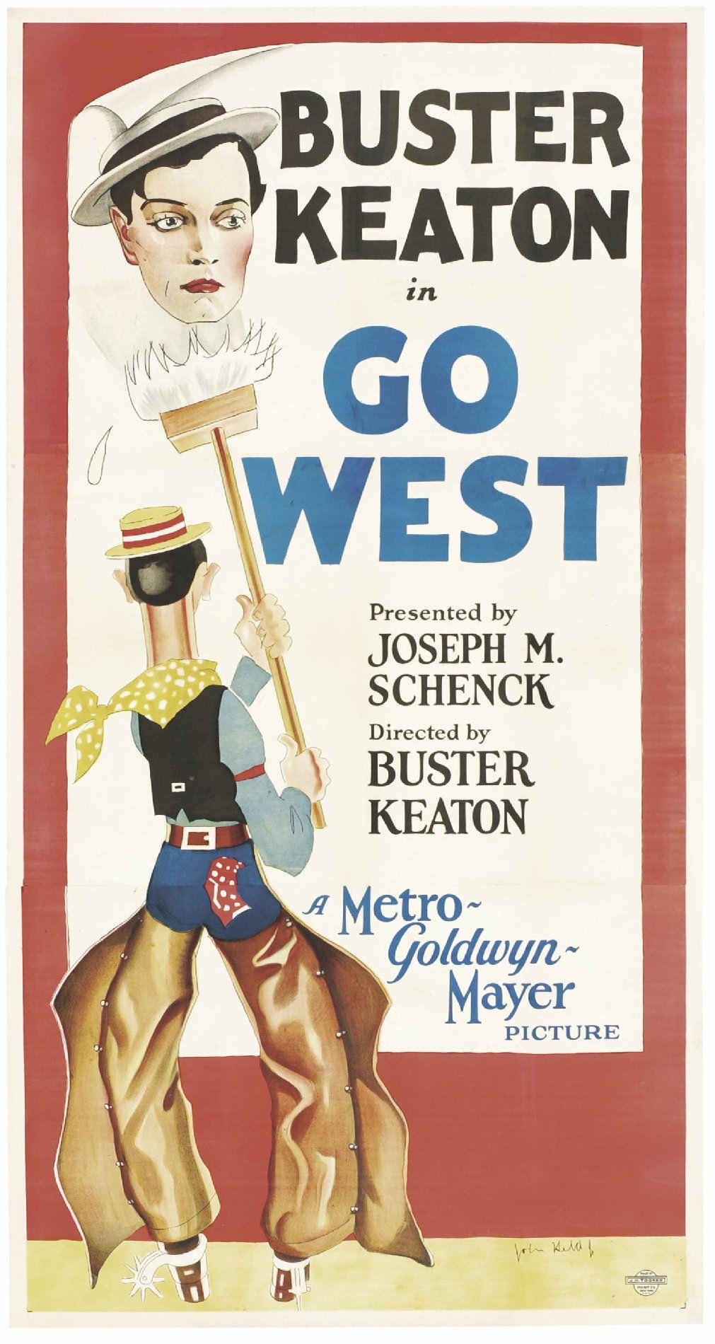 Go West (1925) theatrical poster Go West (1925) theatrical poster