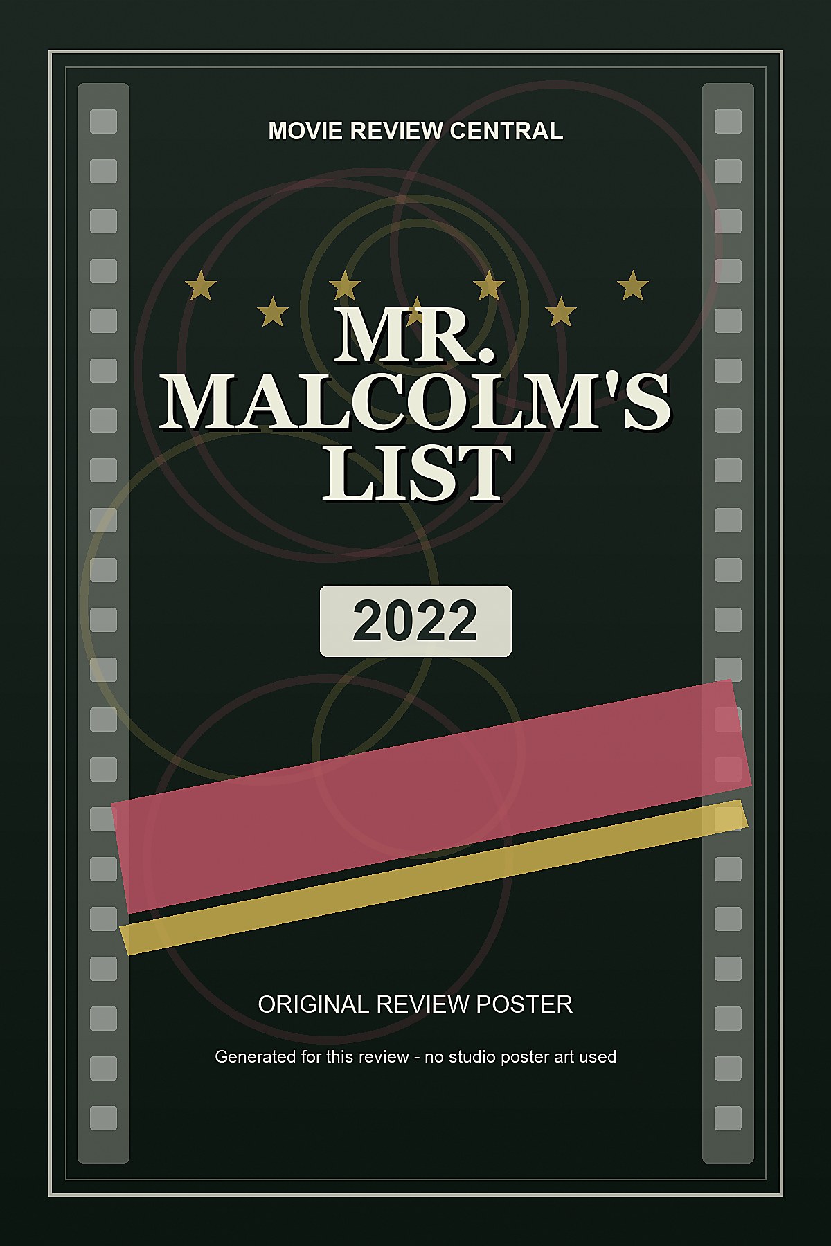 Mr. Malcolm's List (2022) - original review poster Mr. Malcolm's List (2022) - original review poster