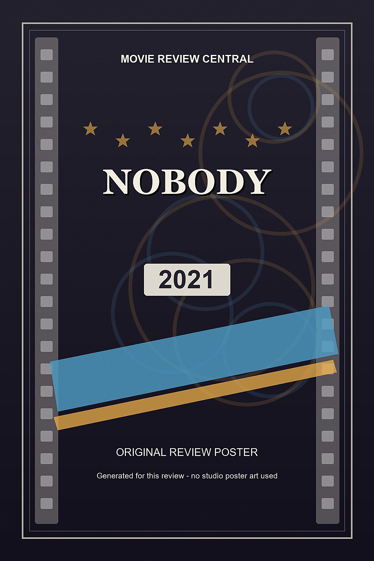 Nobody (2021) - original review poster Nobody (2021) - original review poster