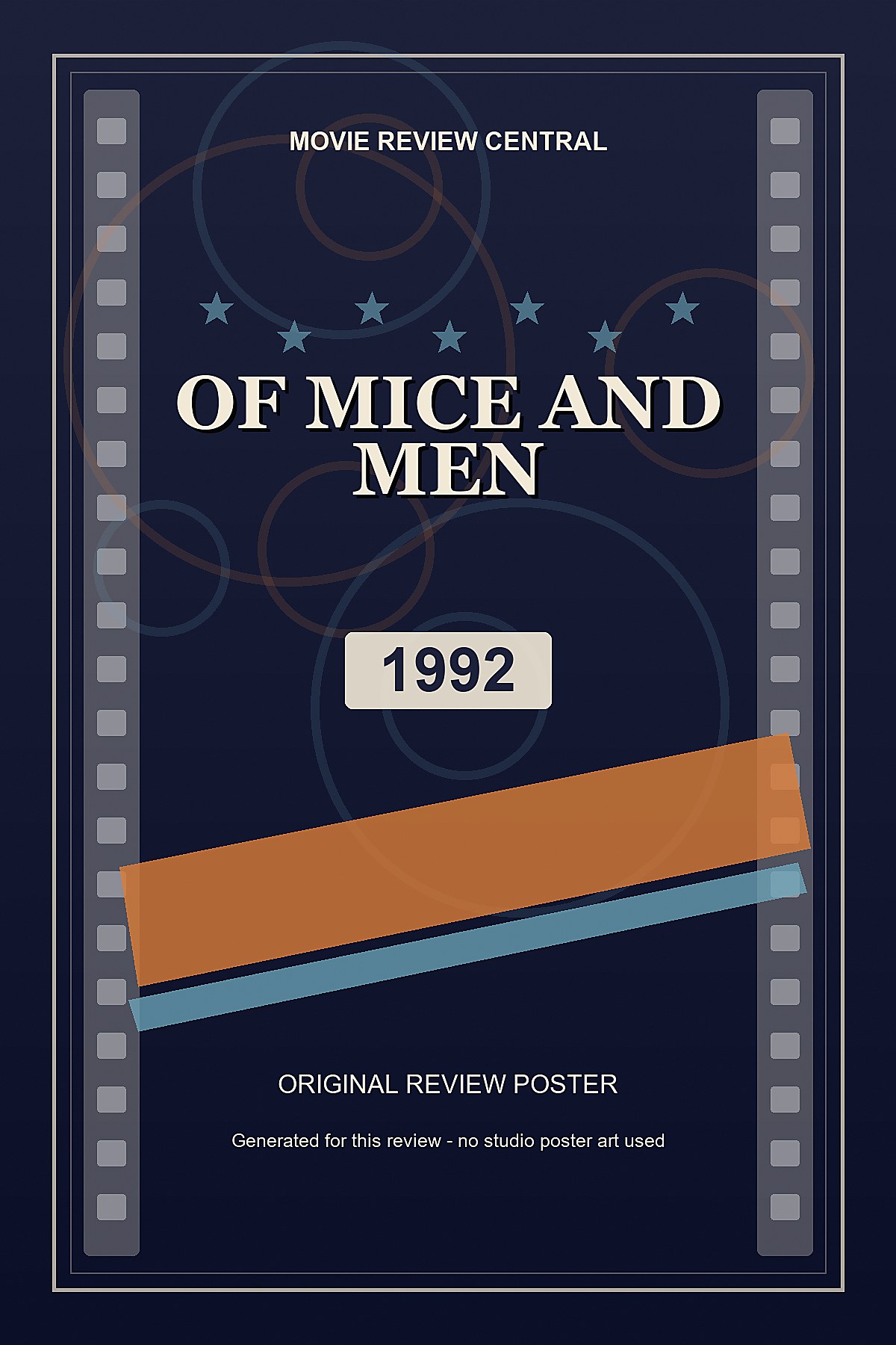 Of Mice and Men (1992) - original review poster Of Mice and Men (1992) - original review poster