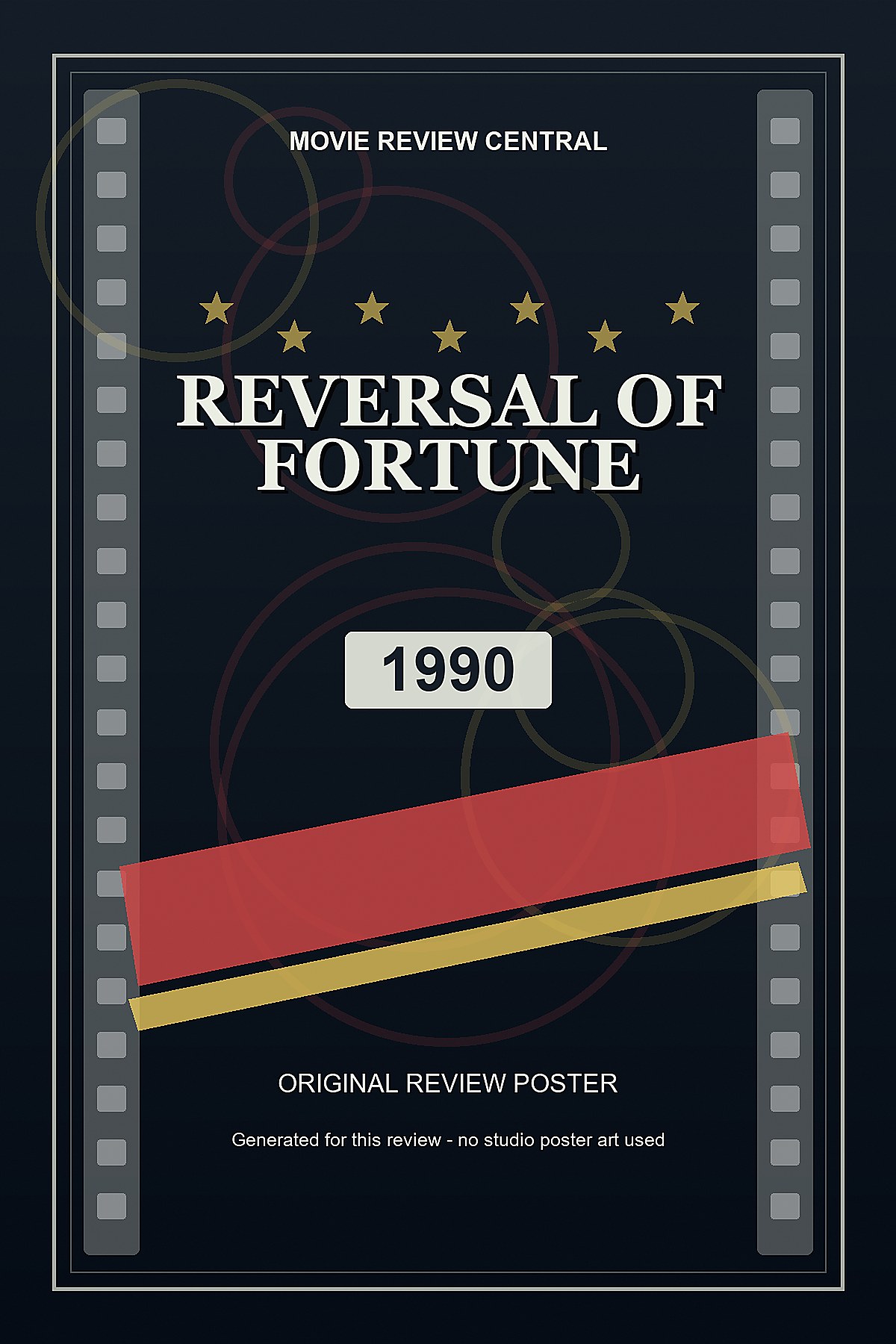Reversal of Fortune (1990) - original review poster