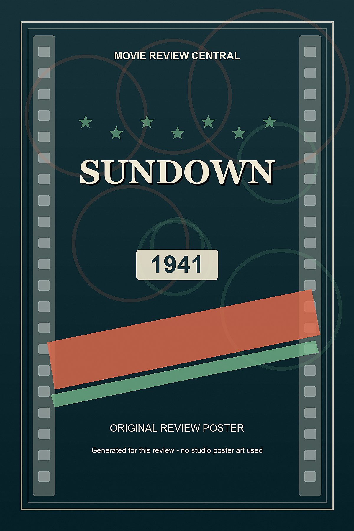 Sundown (1941) - original review poster