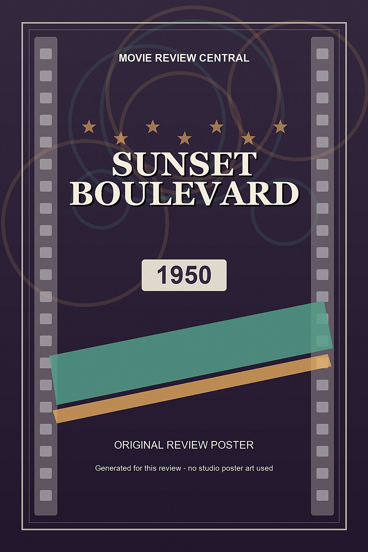 Sunset Boulevard (1950) - original review poster Sunset Boulevard (1950) - original review poster