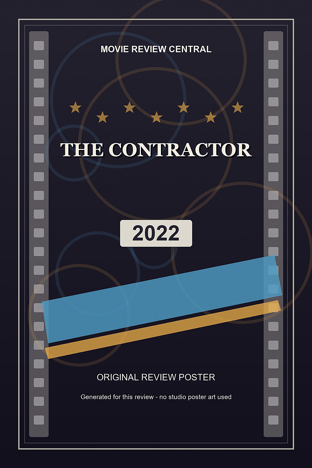 The Contractor (2022) - original review poster