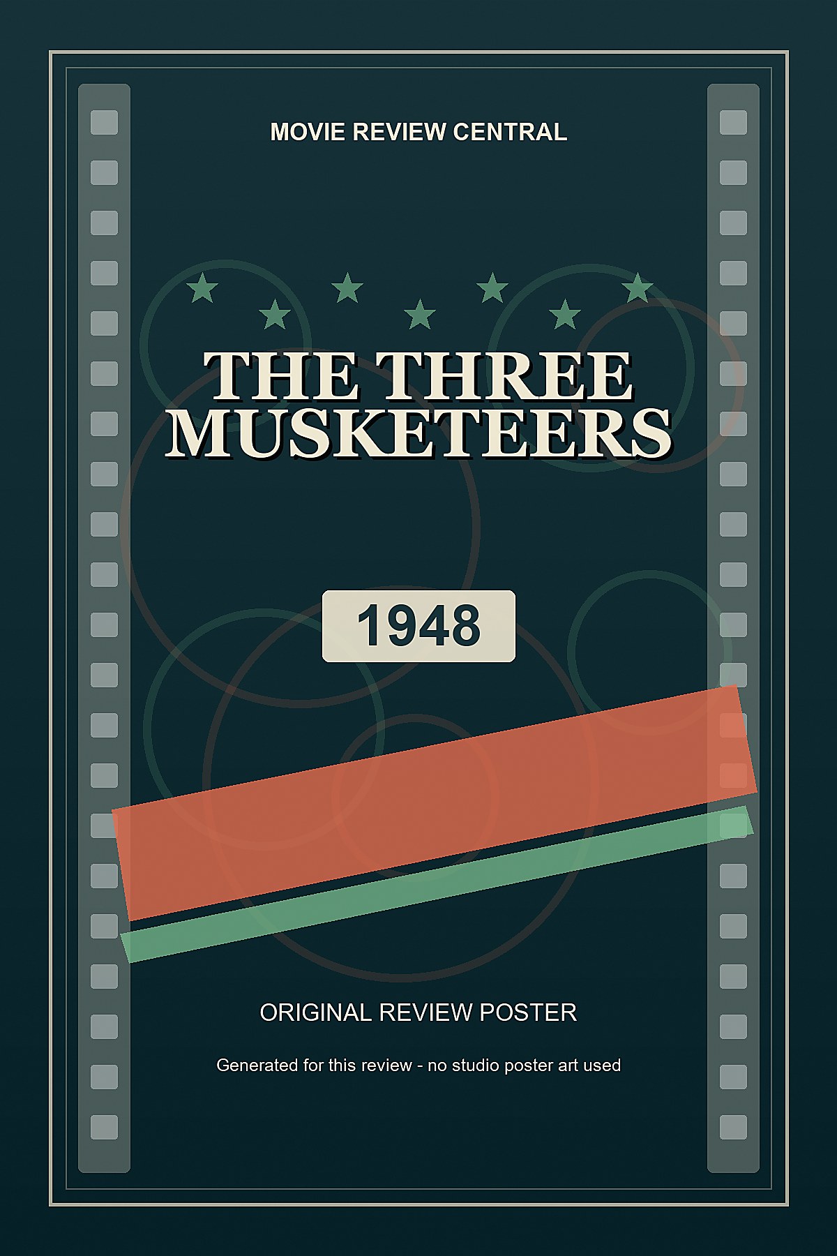 The Three Musketeers (1948) - original review poster The Three Musketeers (1948) - original review poster