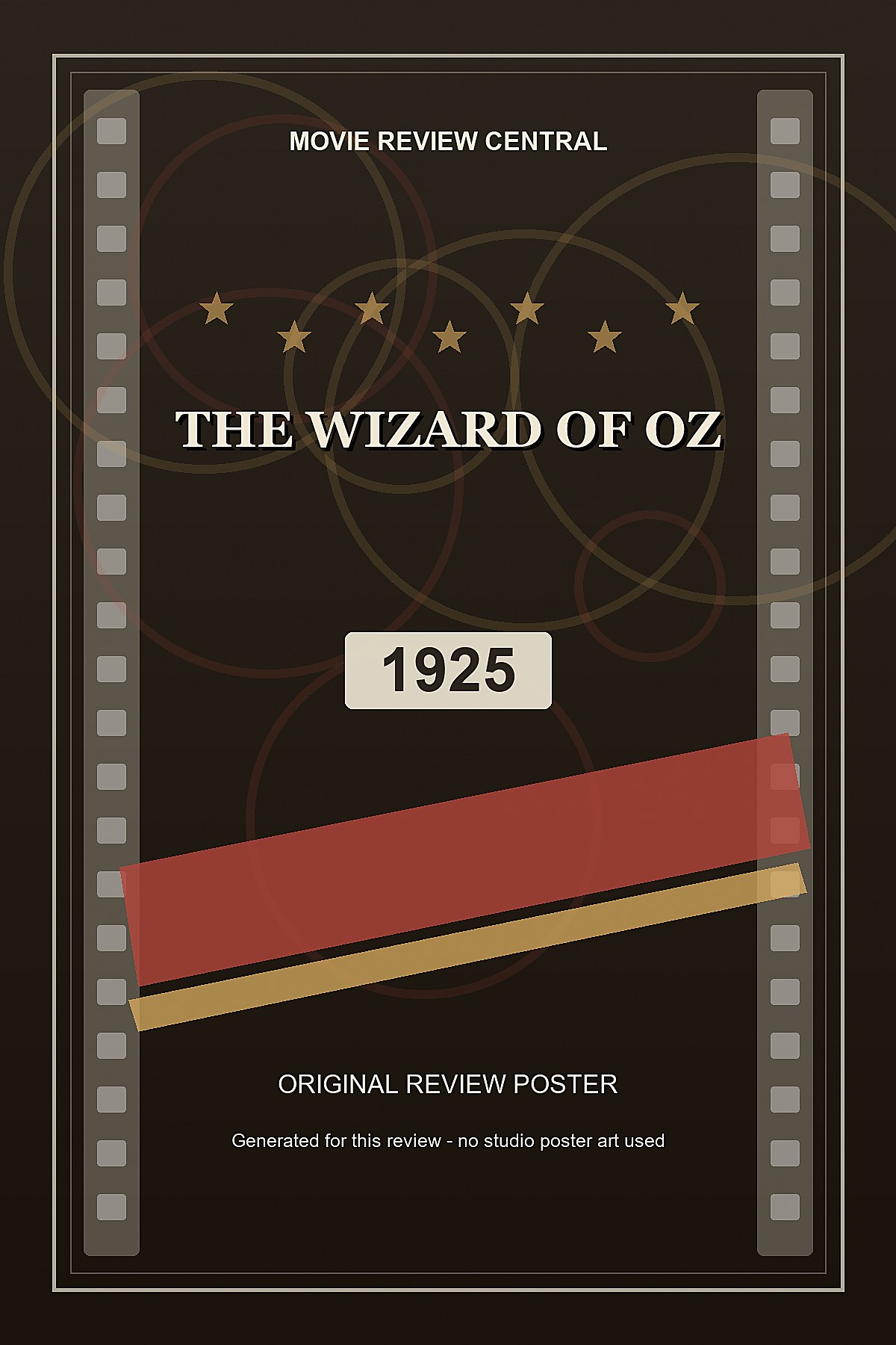The Wizard of Oz (1925) - original review poster The Wizard of Oz (1925) - original review poster