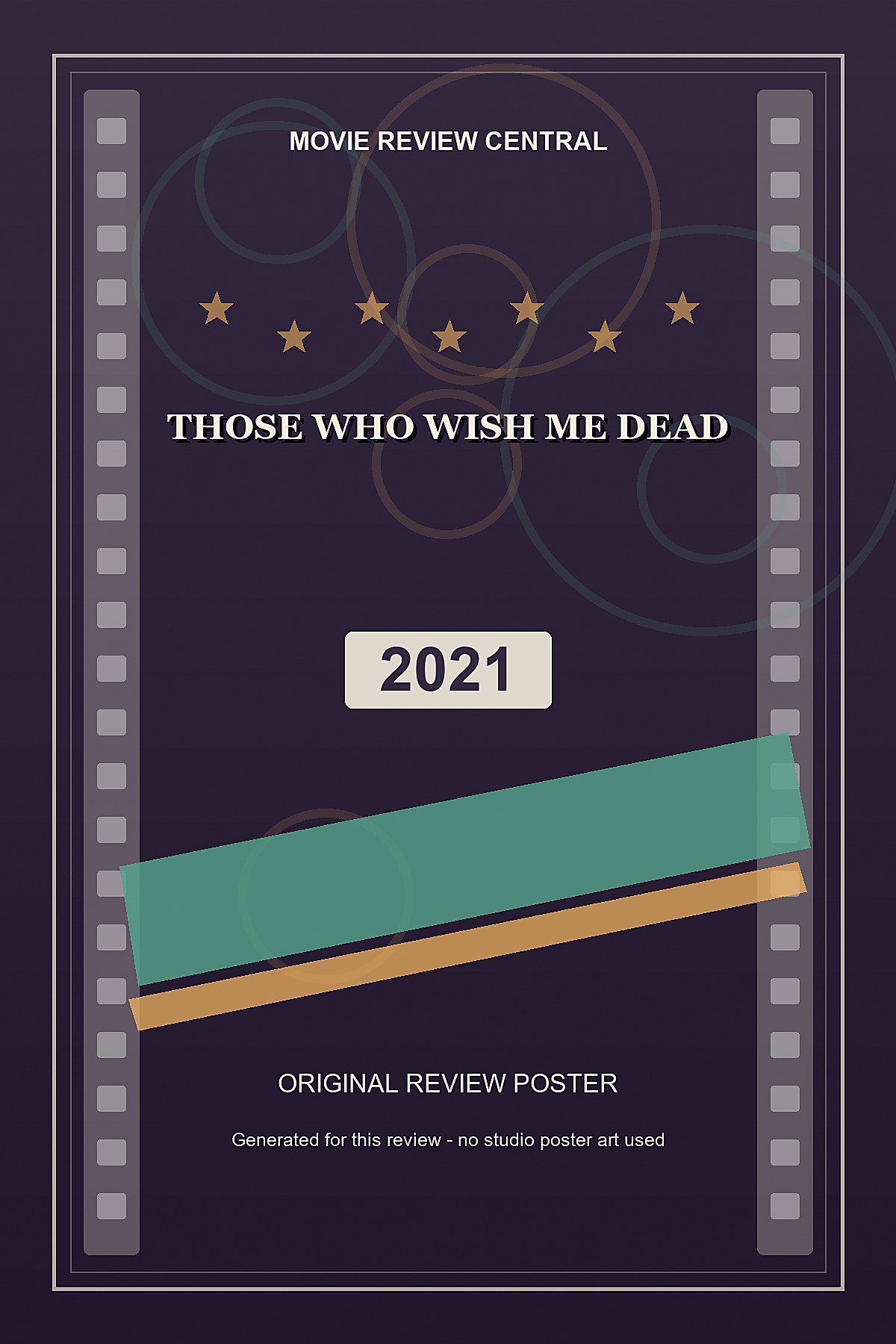 Those Who Wish Me Dead (2021) - original review poster Those Who Wish Me Dead (2021) - original review poster