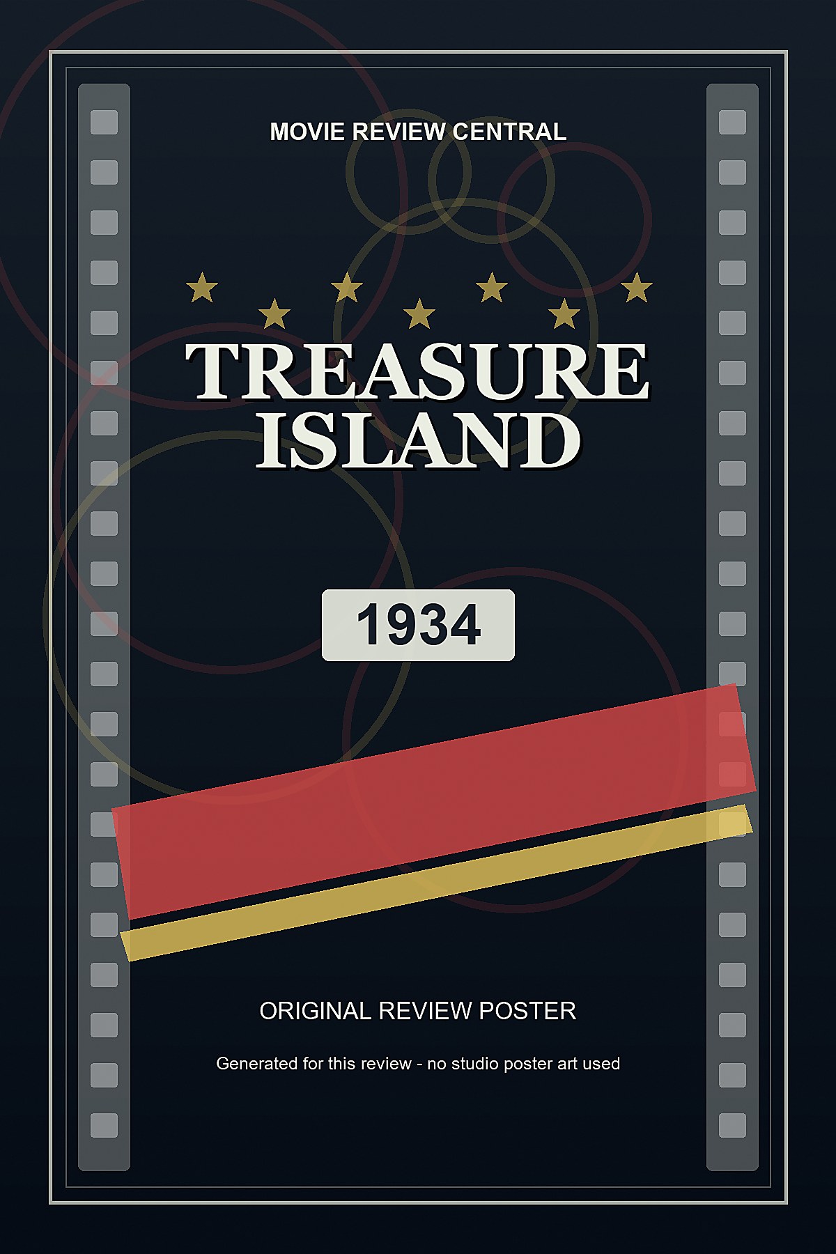 Treasure Island (1934) - original review poster Treasure Island (1934) - original review poster