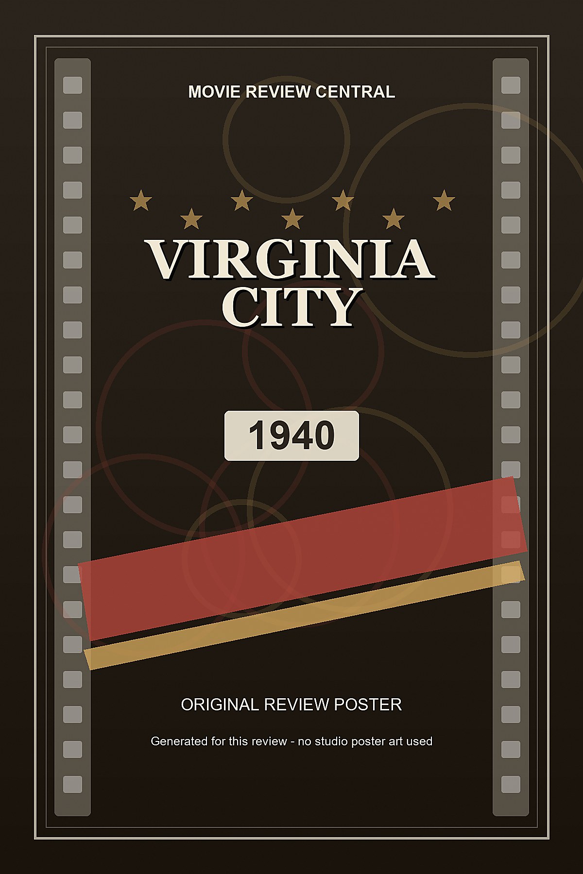 Virginia City (1940) - original review poster Virginia City (1940) - original review poster