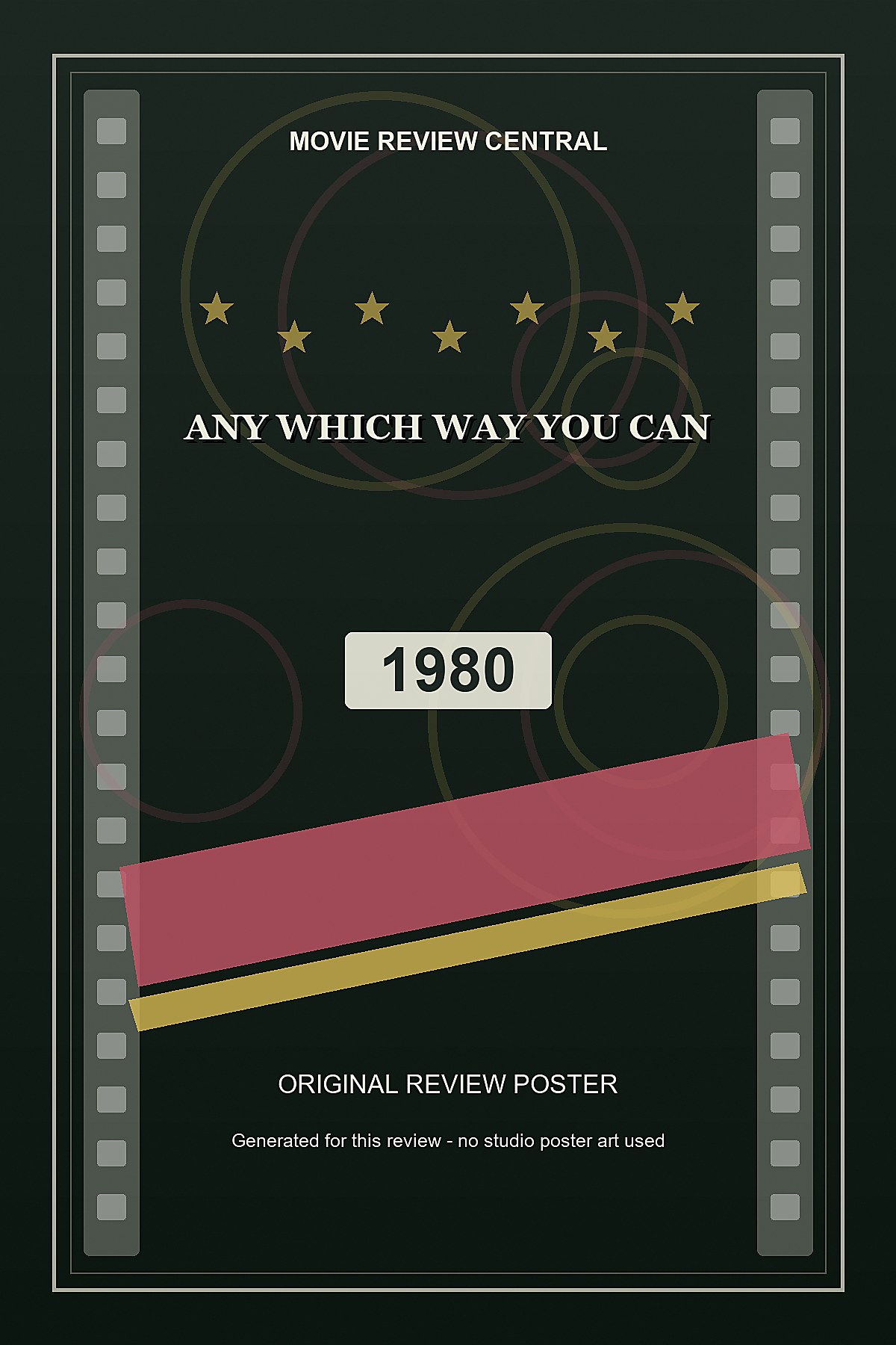 Any Which Way You Can (1980) - original review poster