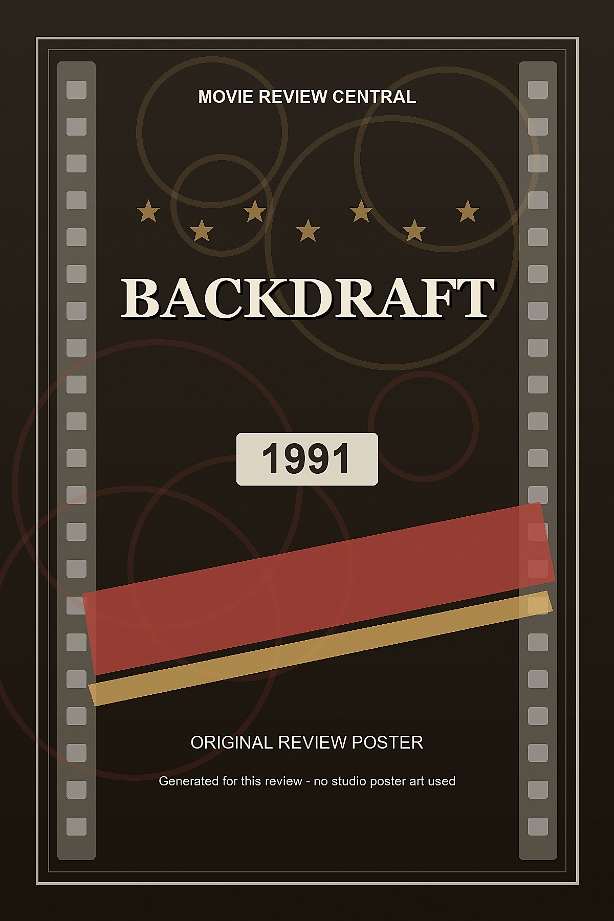Backdraft (1991) - original review poster Backdraft (1991) - original review poster