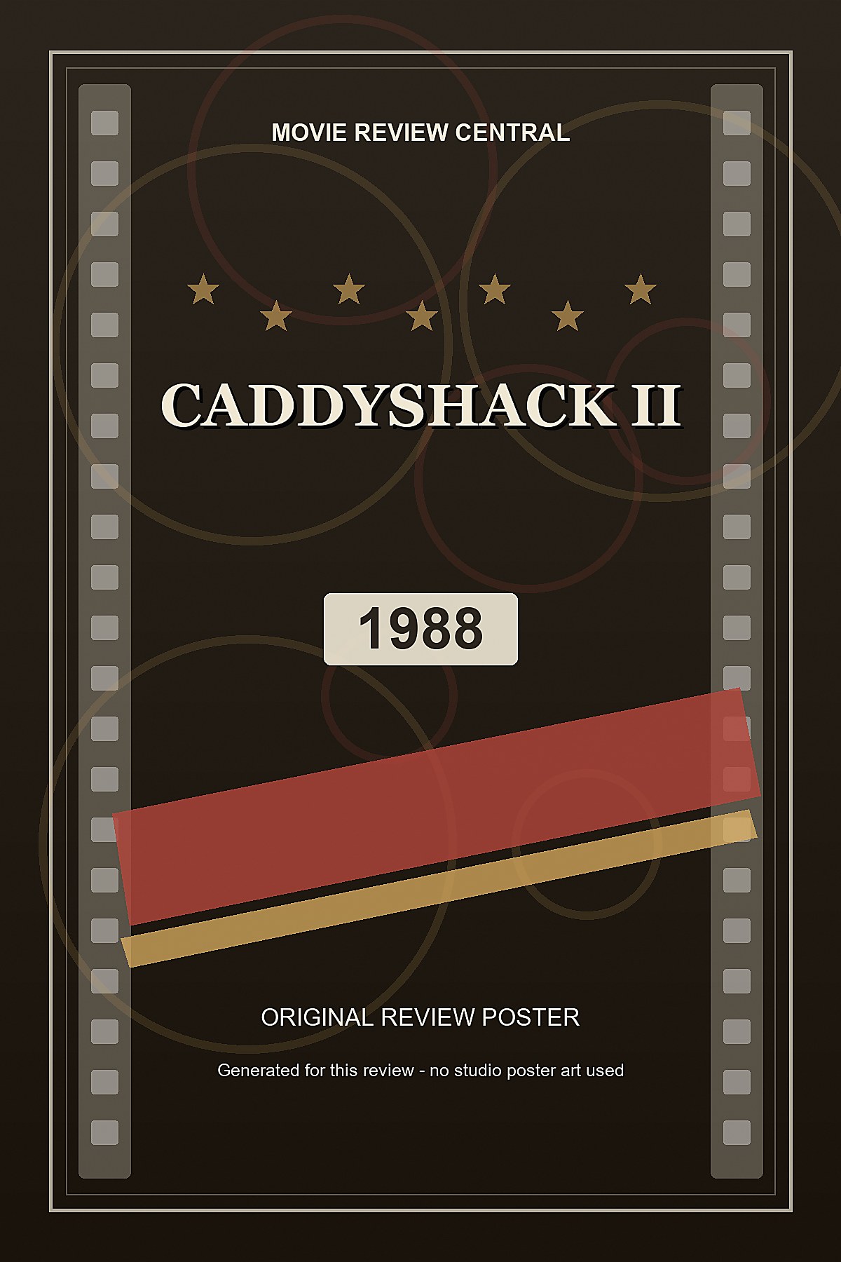 Caddyshack II (1988) - original review poster Caddyshack II (1988) - original review poster