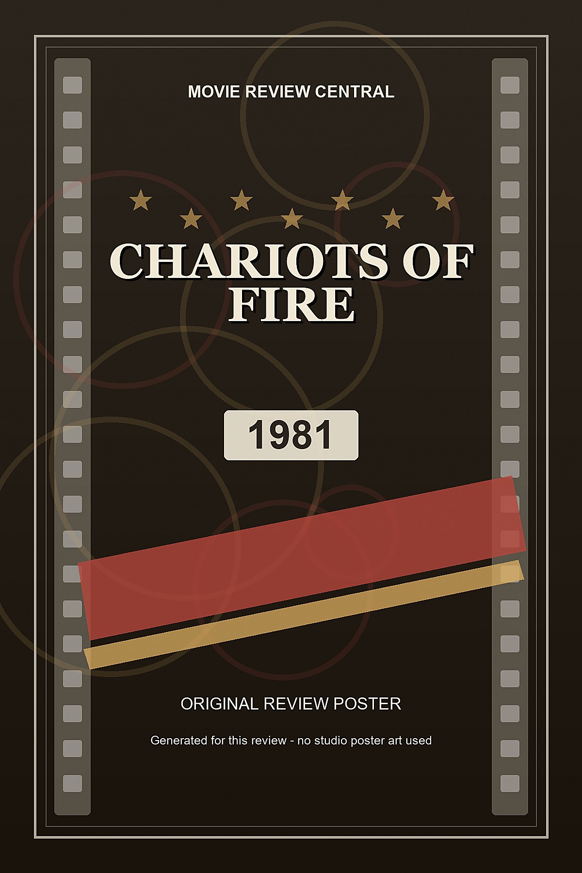 Chariots of Fire (1981) - original review poster Chariots of Fire (1981) - original review poster