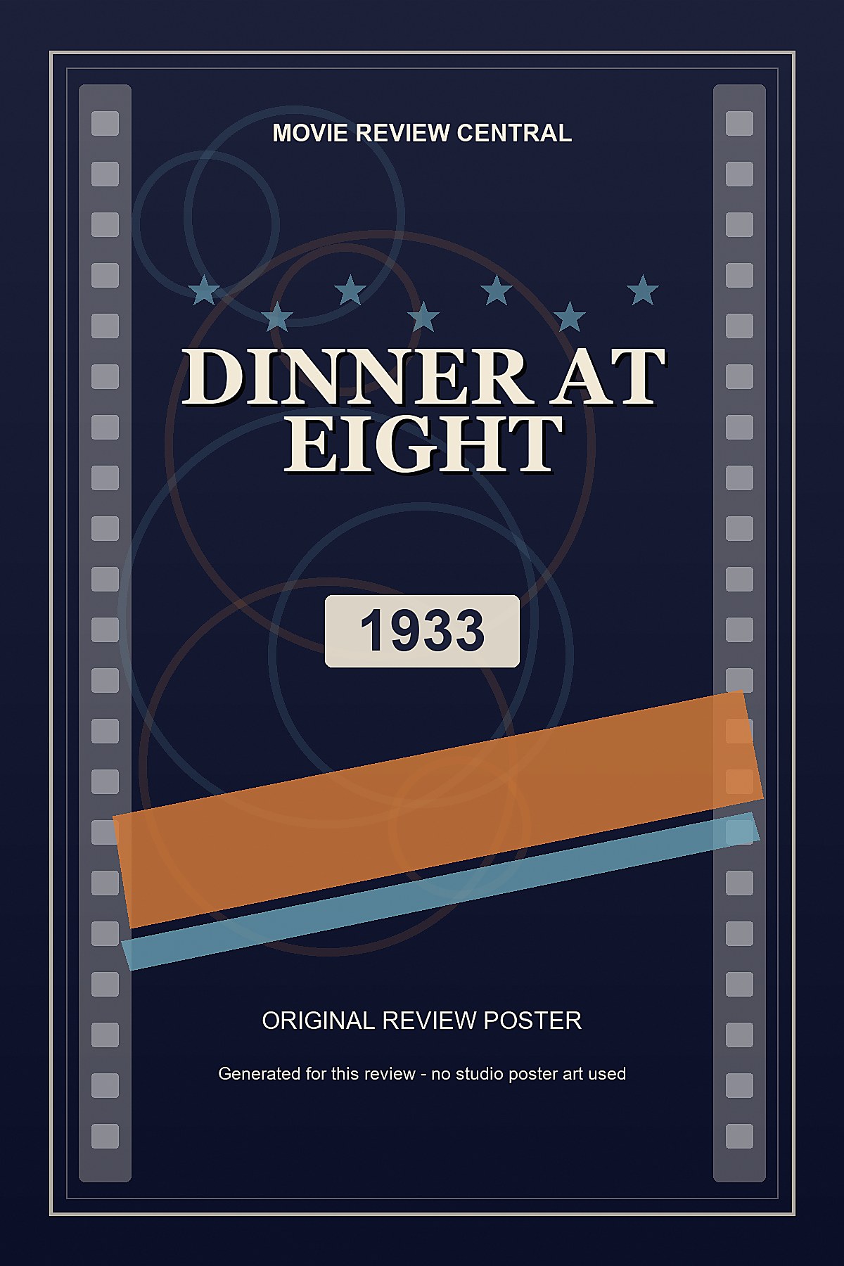 Dinner at Eight (1933) - original review poster
