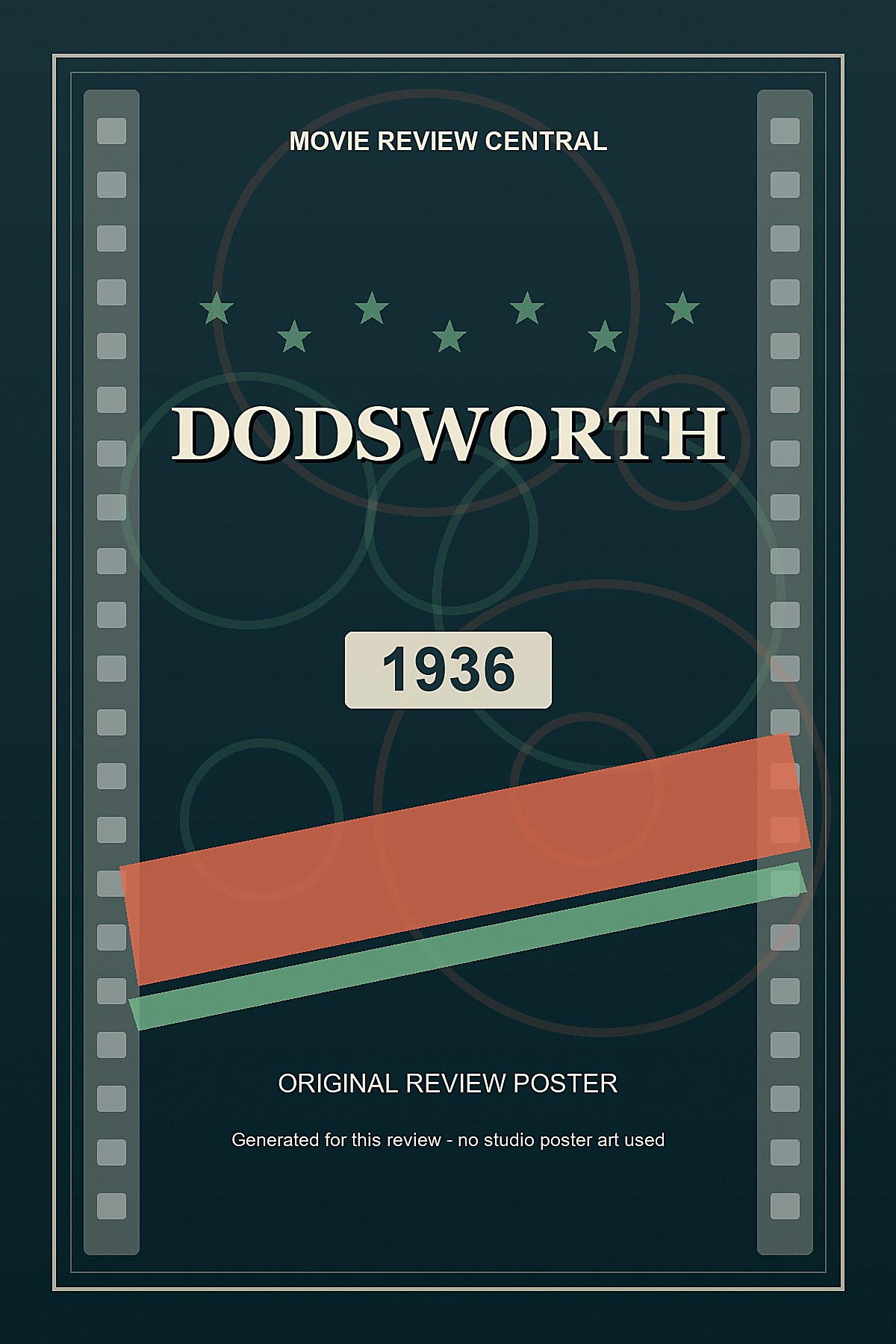 Dodsworth (1936) - original review poster Dodsworth (1936) - original review poster