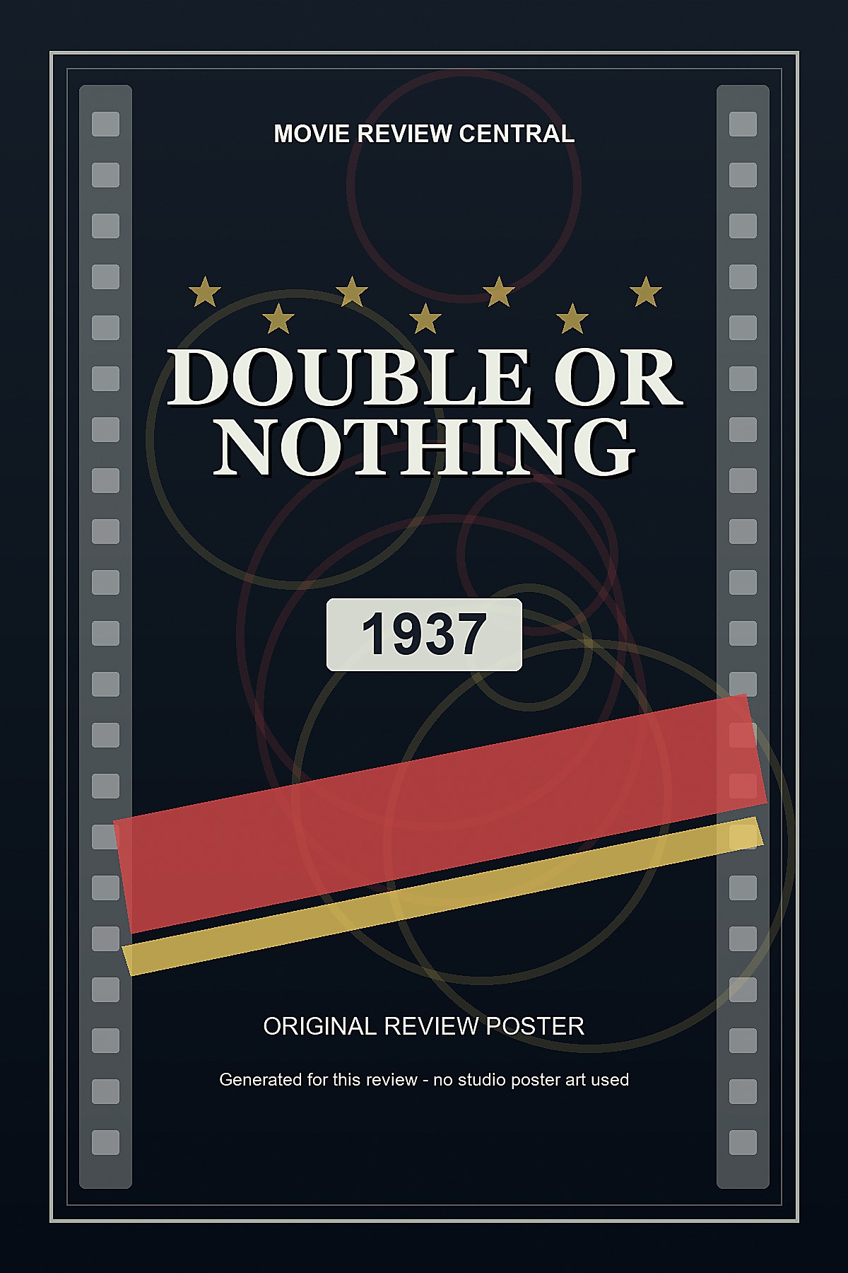 Double or Nothing (1937) - original review poster Double or Nothing (1937) - original review poster