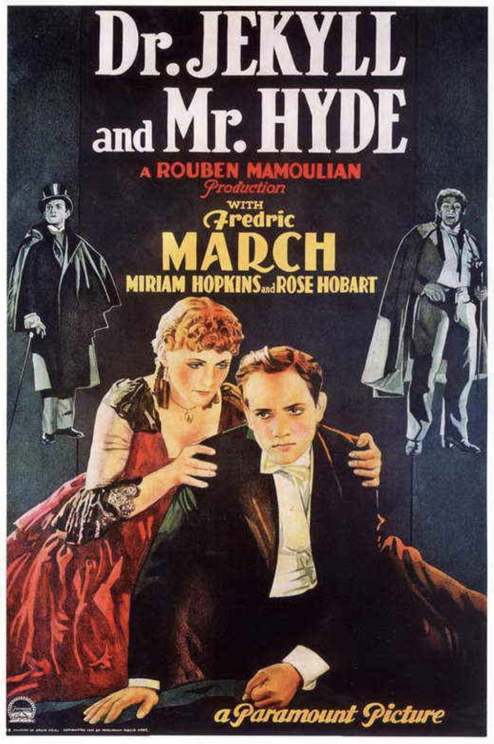 Dr. Jekyll and Mr. Hyde (1931) theatrical poster Dr. Jekyll and Mr. Hyde (1931) theatrical poster