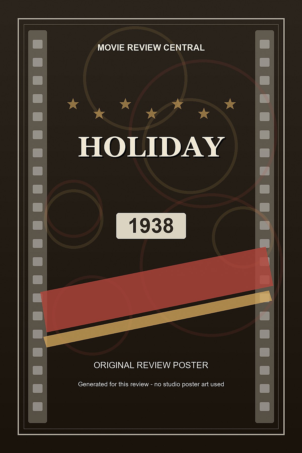 Holiday (1938) - original review poster Holiday (1938) - original review poster