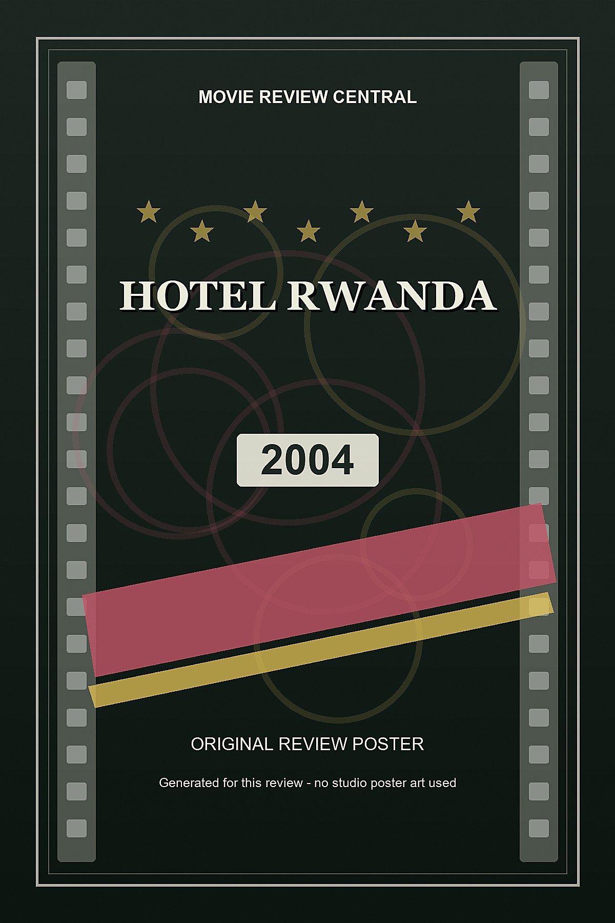 Hotel Rwanda (2004) - original review poster Hotel Rwanda (2004) - original review poster